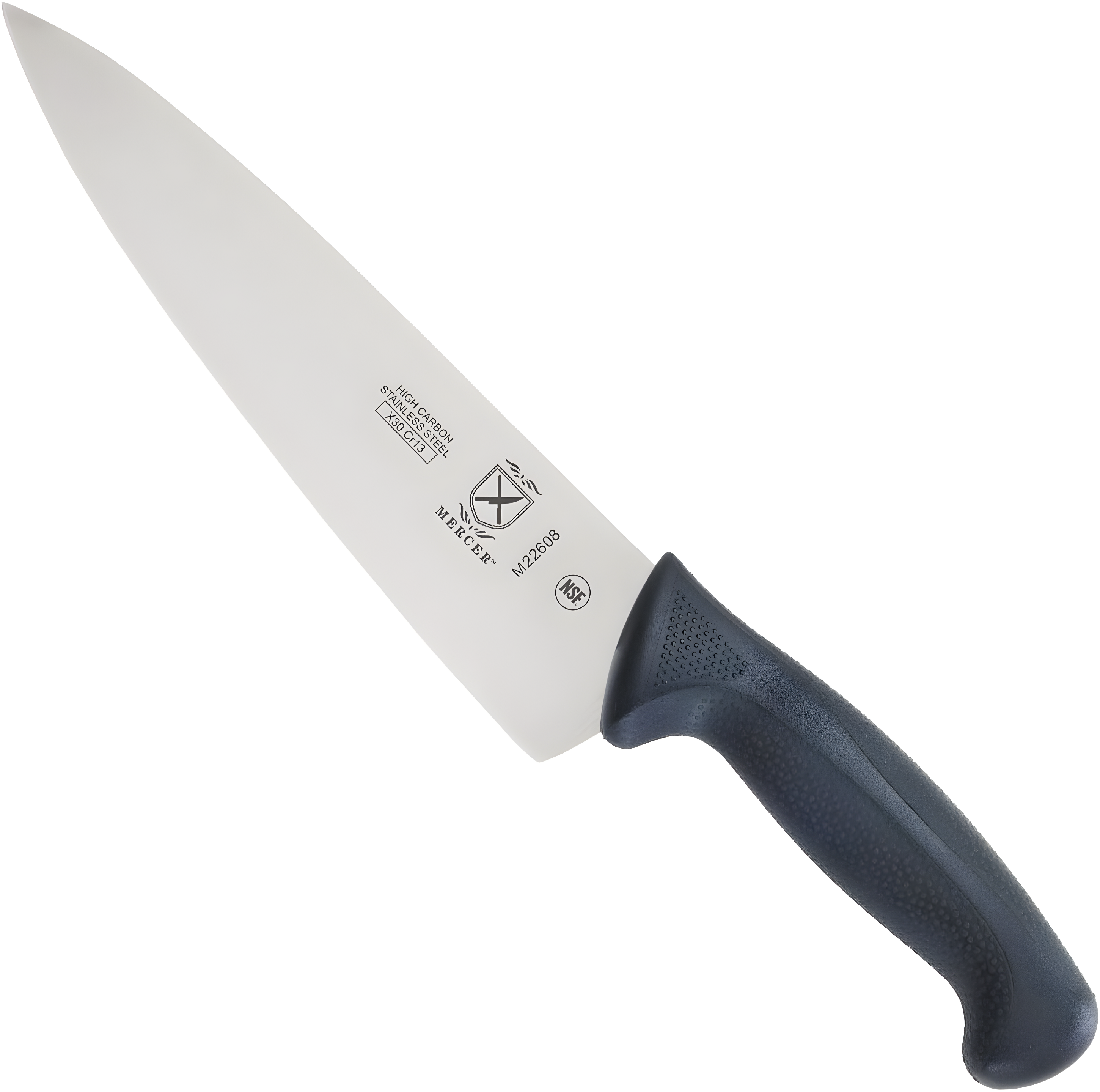 Mercer Culinary Millennia 8" Steel Chef's Knife, Black