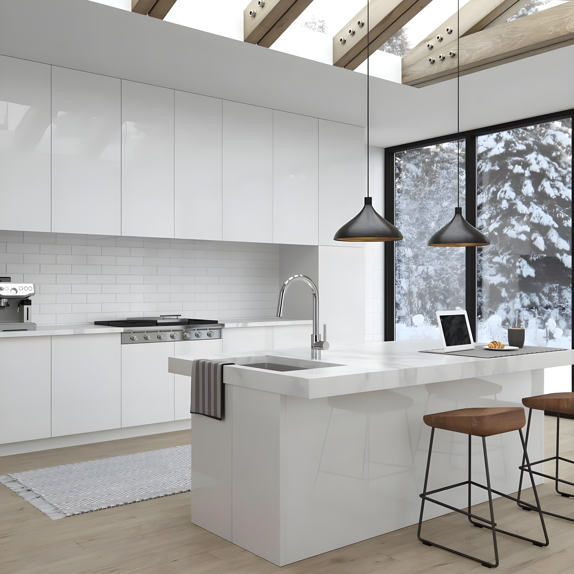 Stellen Pull Down Touchless Single Handle Kitchen Faucet
