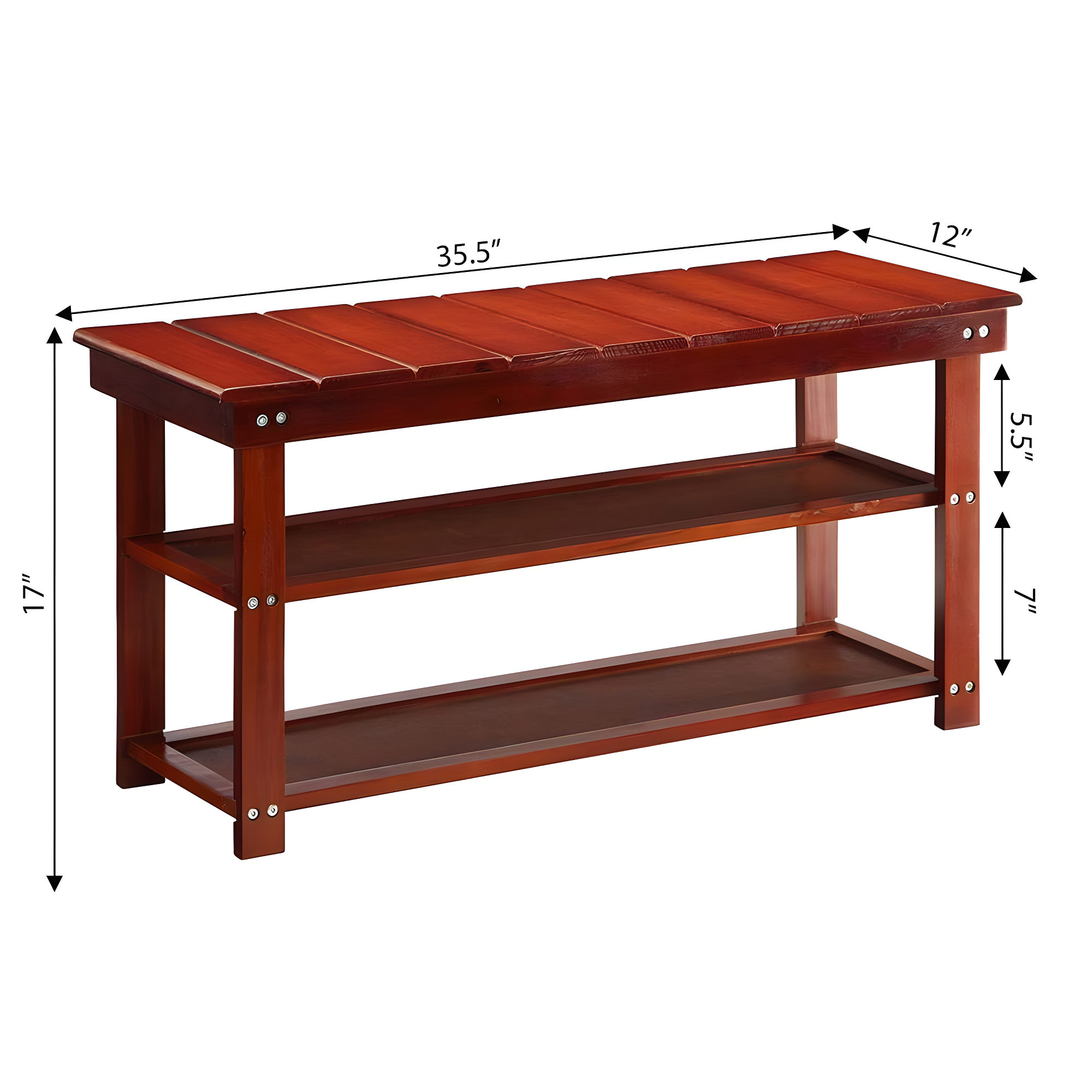 Convenience Concepts Oxford Utility Mudroom Bench, Multiple Finishes