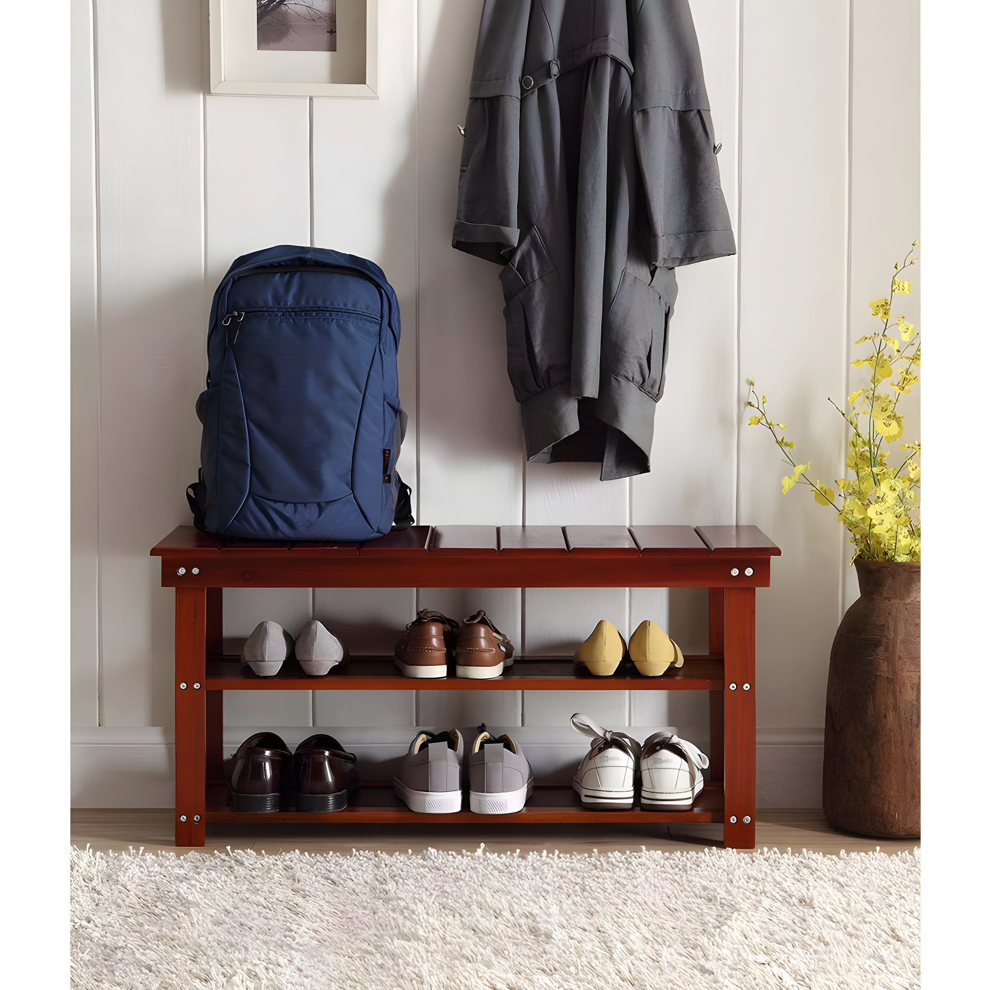 Convenience Concepts Oxford Utility Mudroom Bench, Multiple Finishes