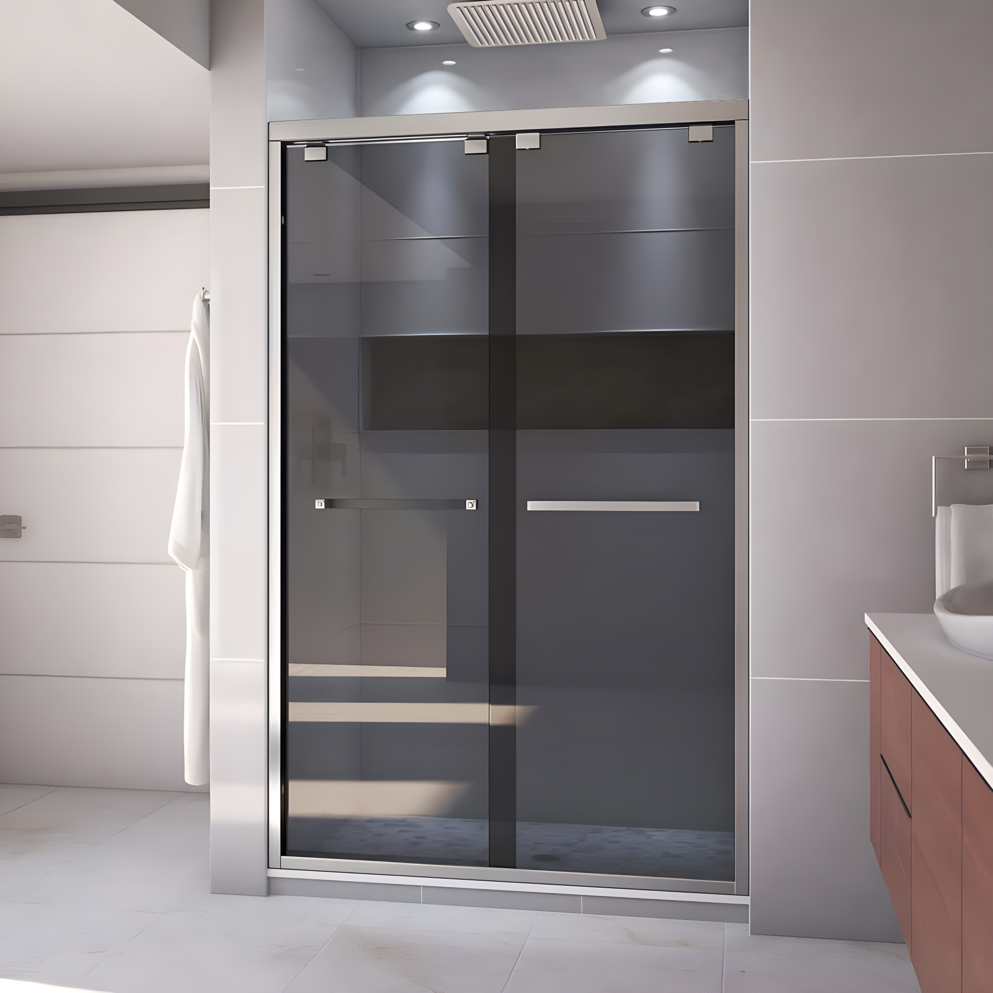Encore 44" W x 76" Frameless Shower Door with ClearMax Technology