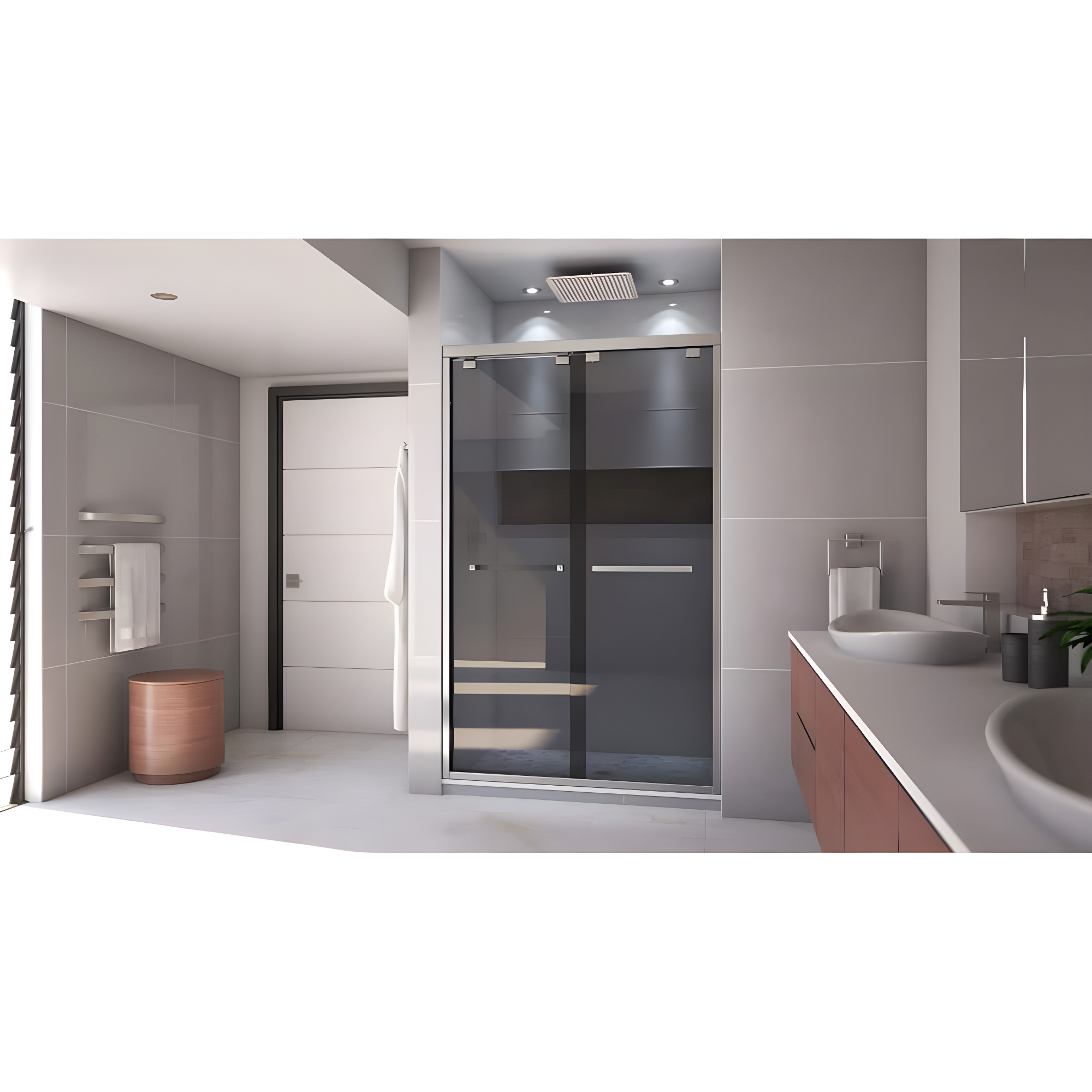 Encore 44" W x 76" Frameless Shower Door with ClearMax Technology