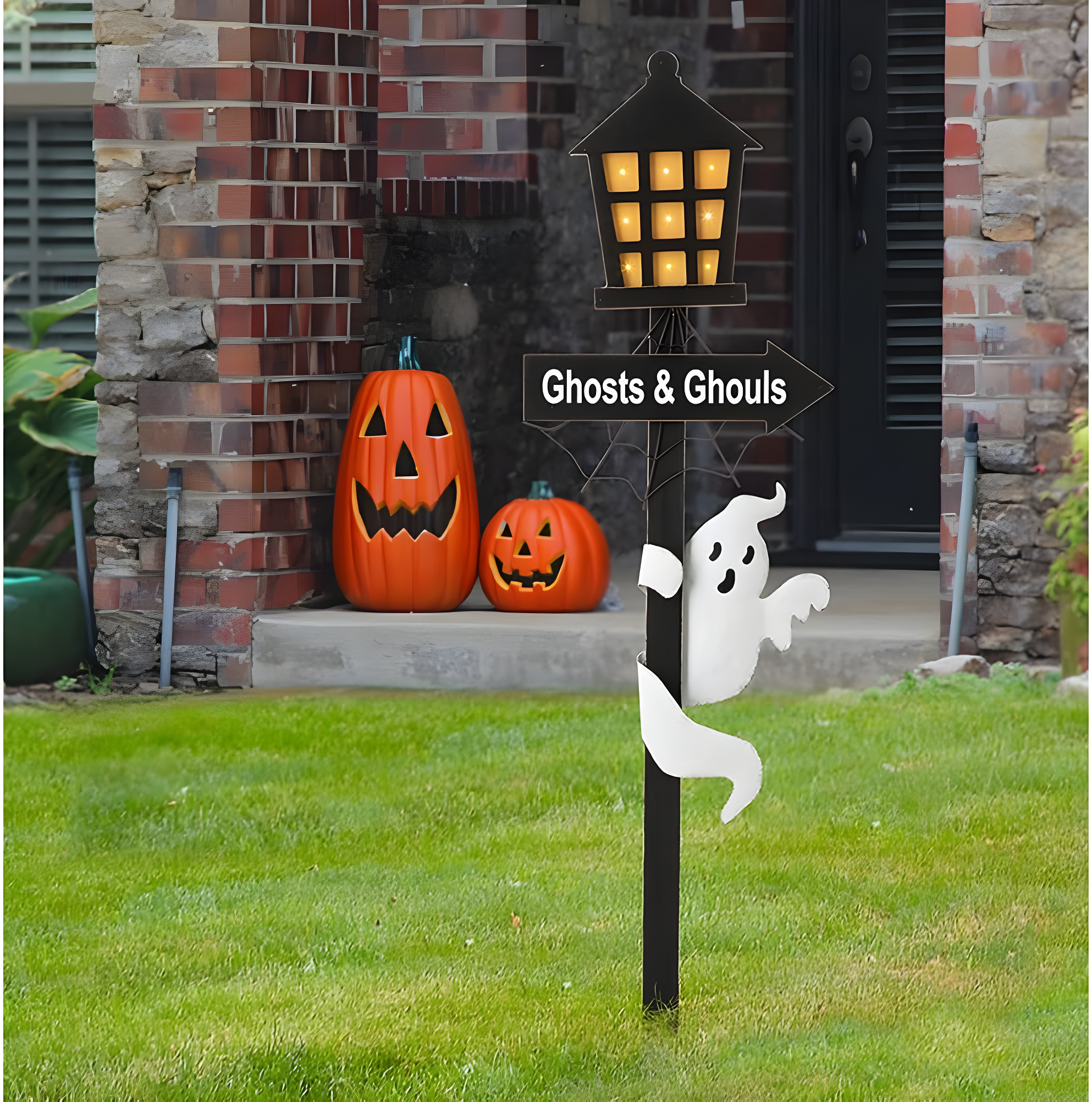 Jetlink Crafts LED Lighted Halloween Haunted House Yard Stake