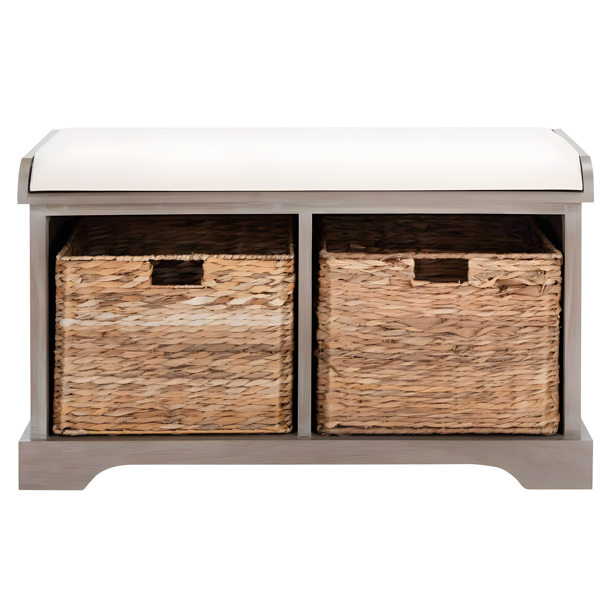 Freddy Wicker Storage Bench - AMH5736 - White Wash - Safavieh
