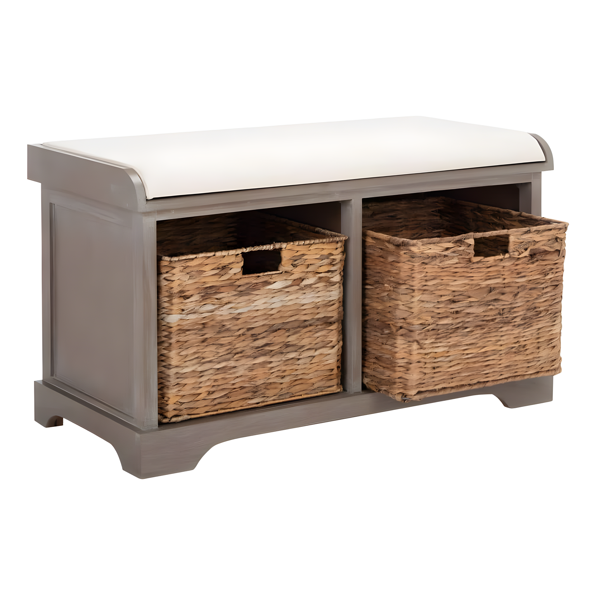 Freddy Wicker Storage Bench - AMH5736 - White Wash - Safavieh