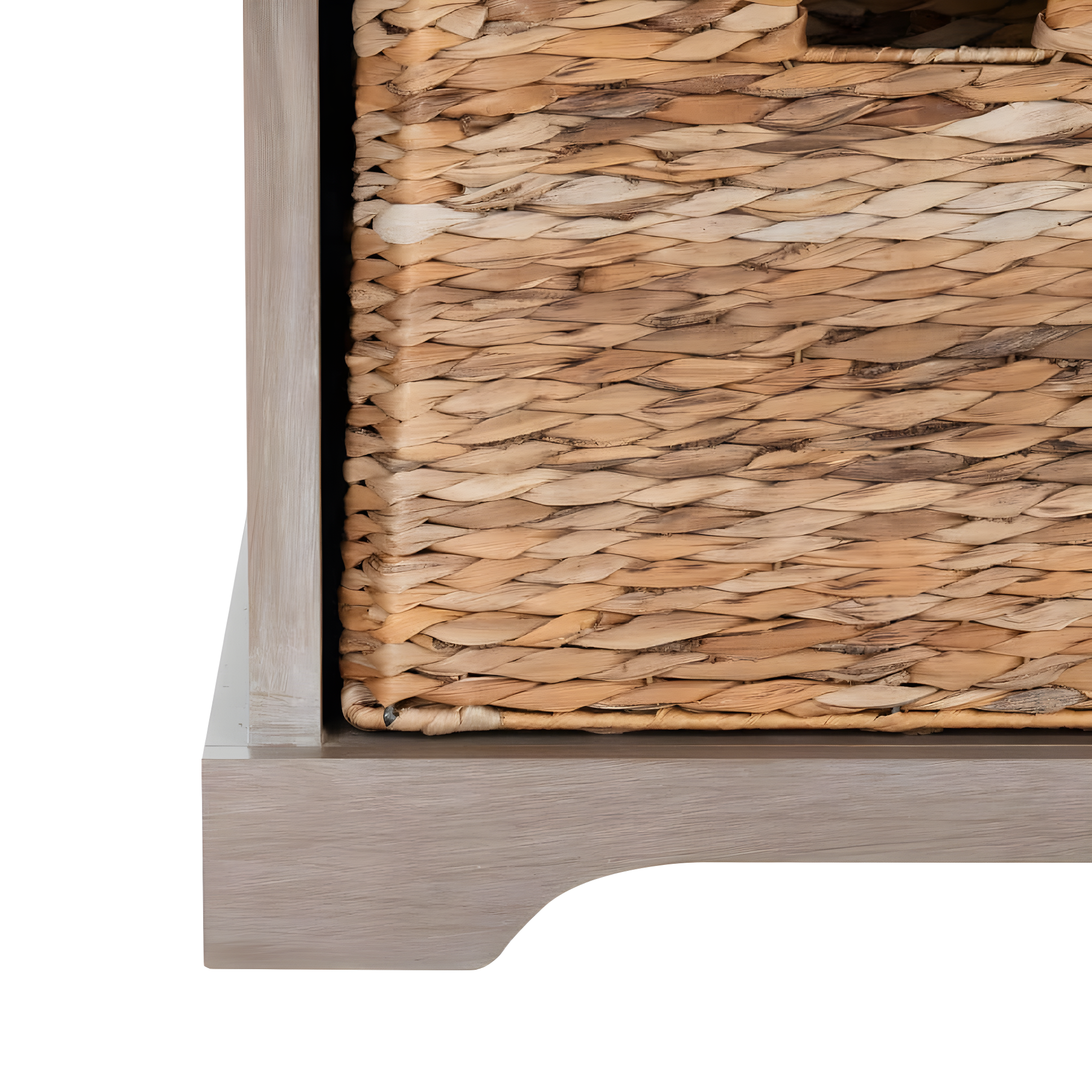 Freddy Wicker Storage Bench - AMH5736 - White Wash - Safavieh