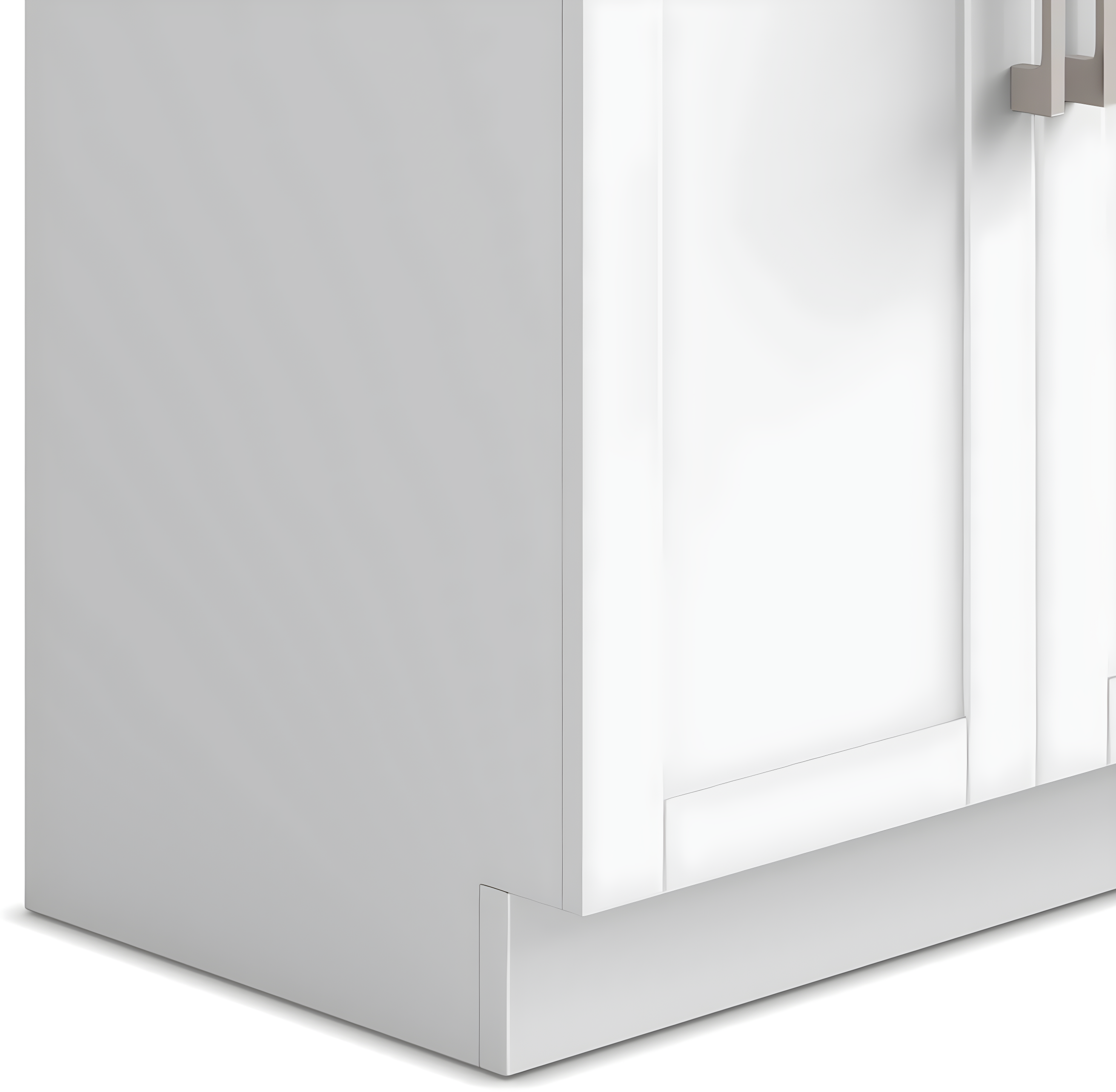 Simpli Home AXCLDYHEN28-SS Hennessy  All-in-One 28-inch Utility Sink & Cabinet in Pure White