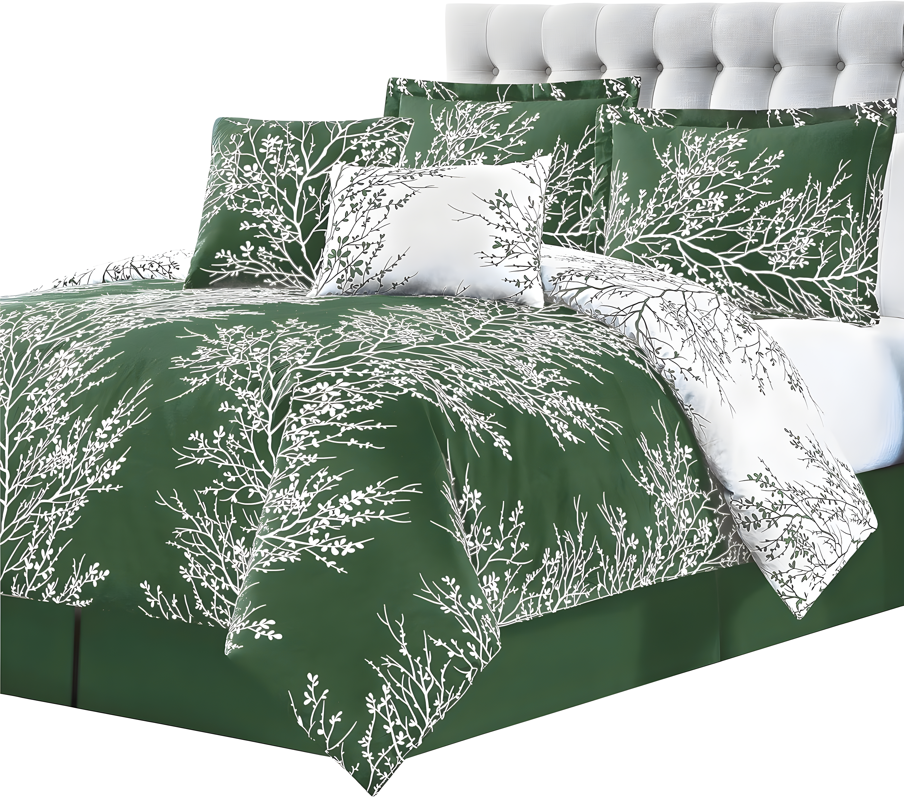 Spirit Linen 6-Piece Foliage Reversible Comforter Set
