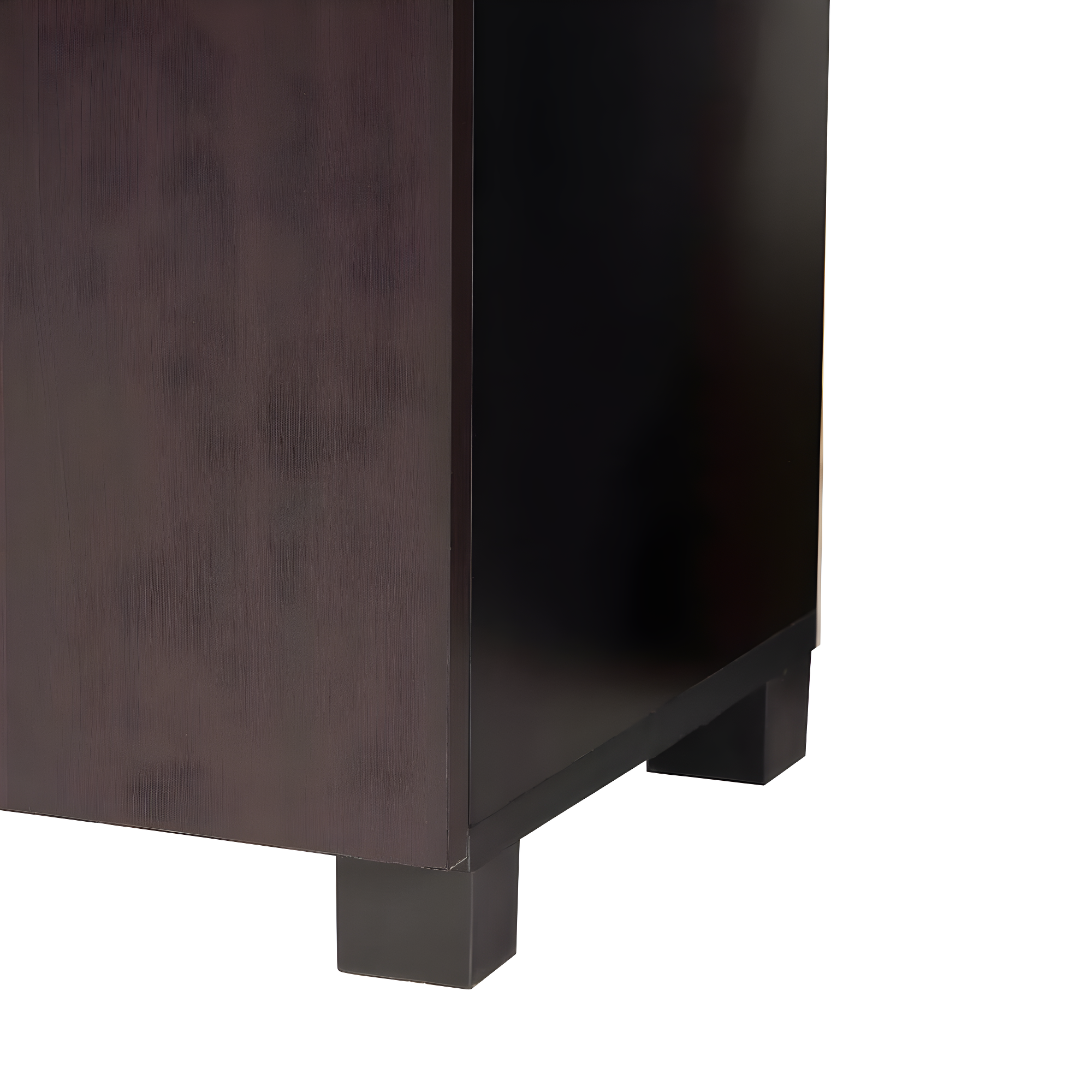Marine Finished 2 Door Wood Entryway Shoe Storage Cabinet with Open Shelves Brown - Baxton Studio: Organizer for Closet, Wenge Finish