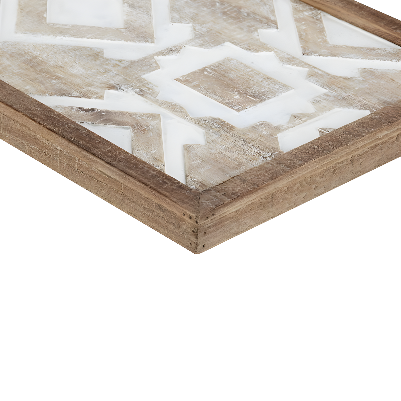 Set of 3 Gianna Wood Wall Decor Natural: Madison Park Mandal Panel, Two-tone, Geometric, Carved, Easy to Hang