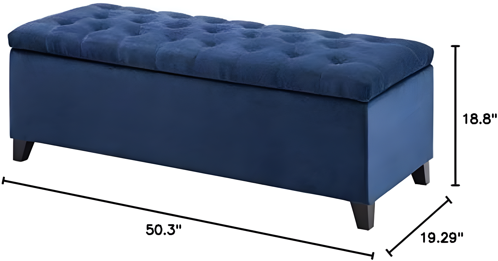 Everly Quinn Tufted Top Storage Bench, Mudroom Bench