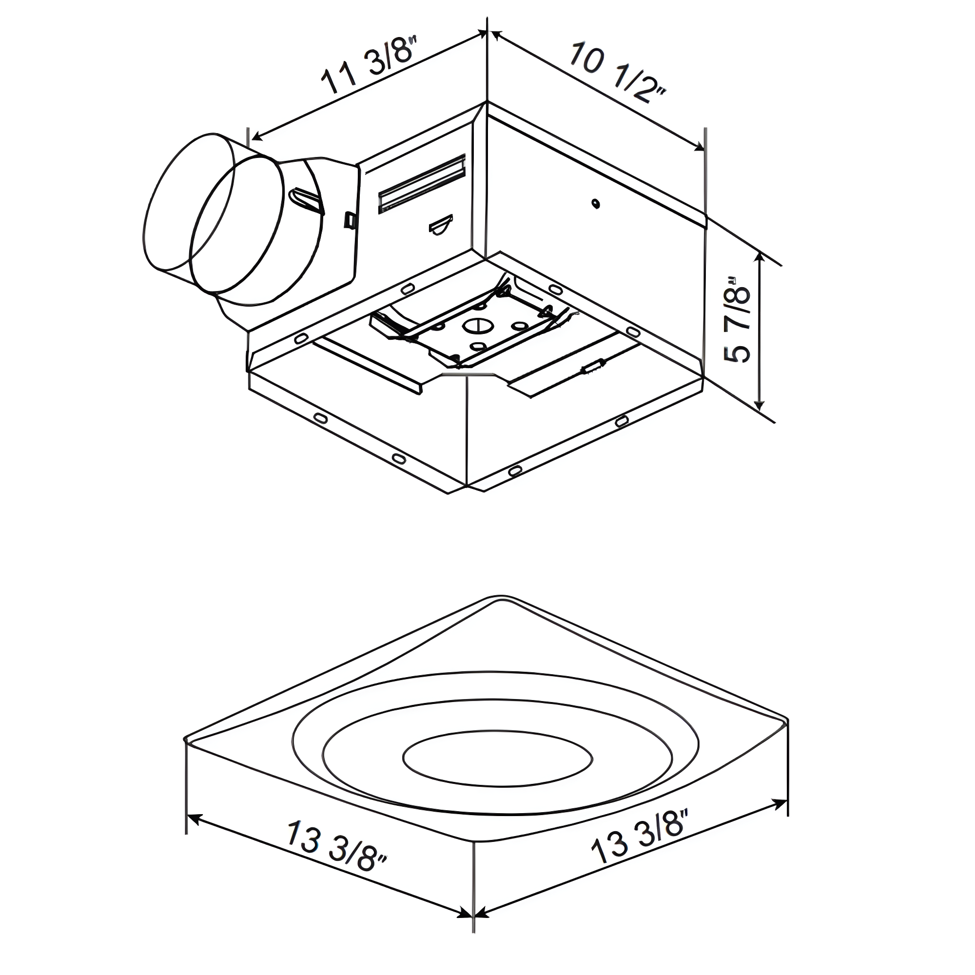 SlimFit 120 CFM Bathroom Fan