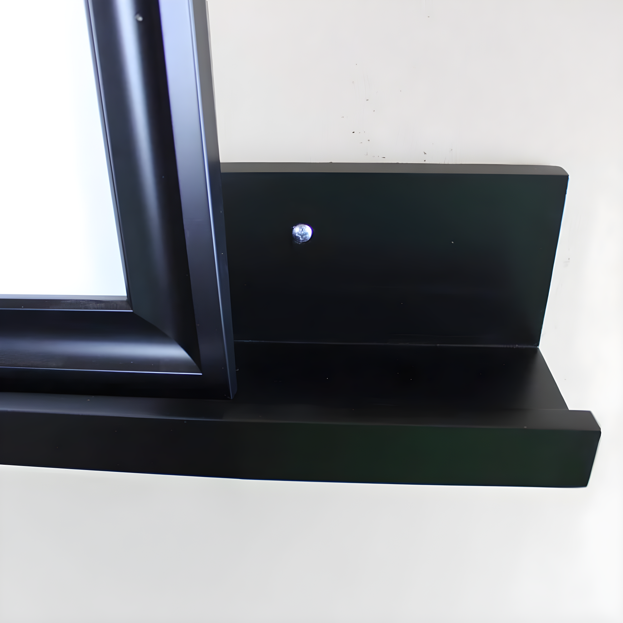 InPlace 36" Picture Ledge Wall Shelf Black: Modern Floating Display, Wood Composite, Includes Mounting Hardware