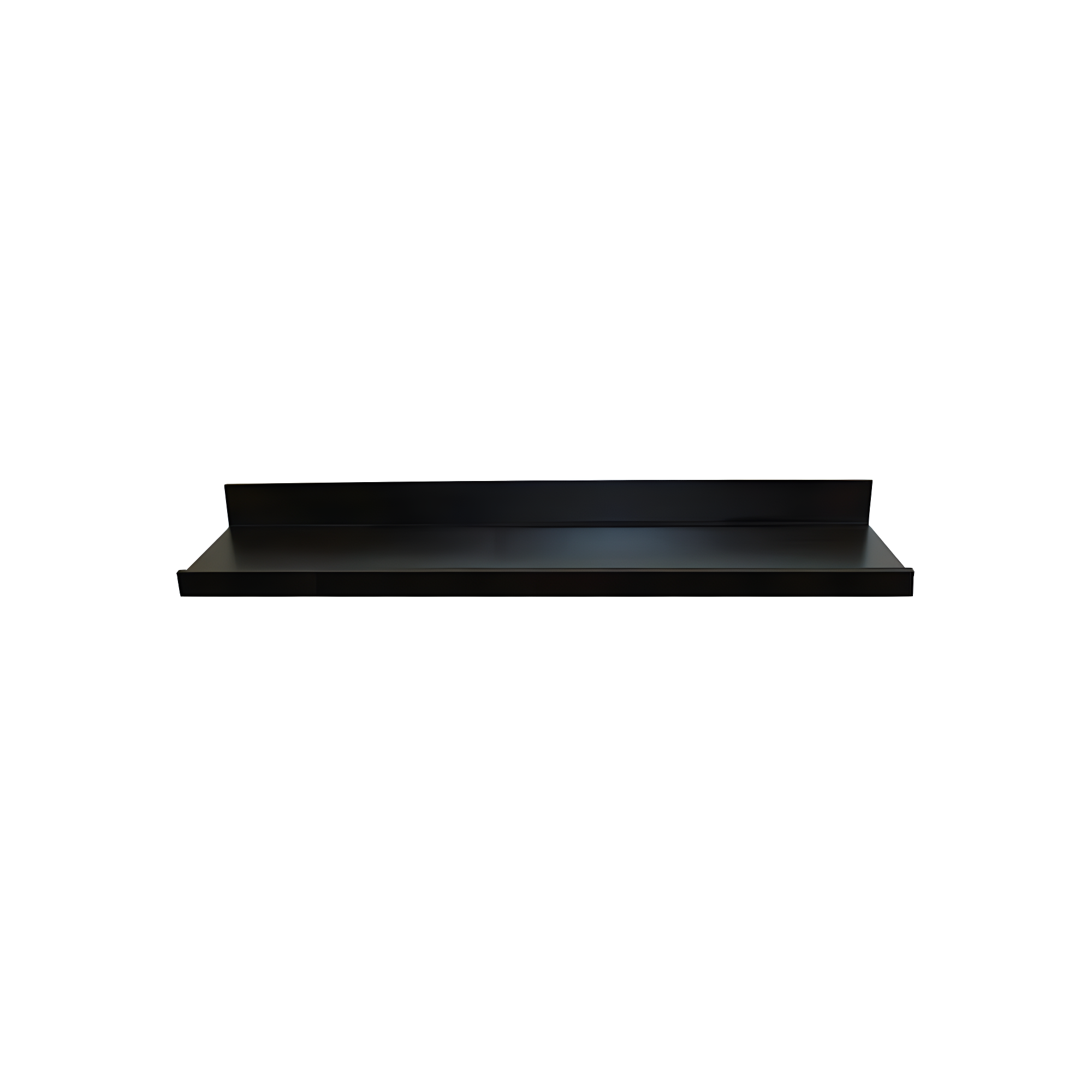 InPlace 36" Picture Ledge Wall Shelf Black: Modern Floating Display, Wood Composite, Includes Mounting Hardware