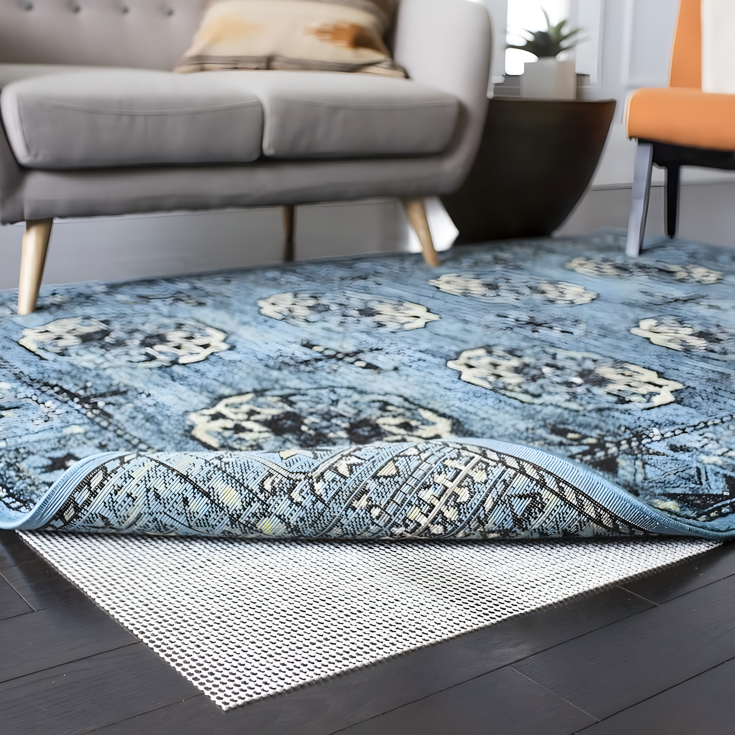 Grid Pad PAD110 Power Loomed Indoor Rug Pad - Creme - 9' x 12' - Safavieh