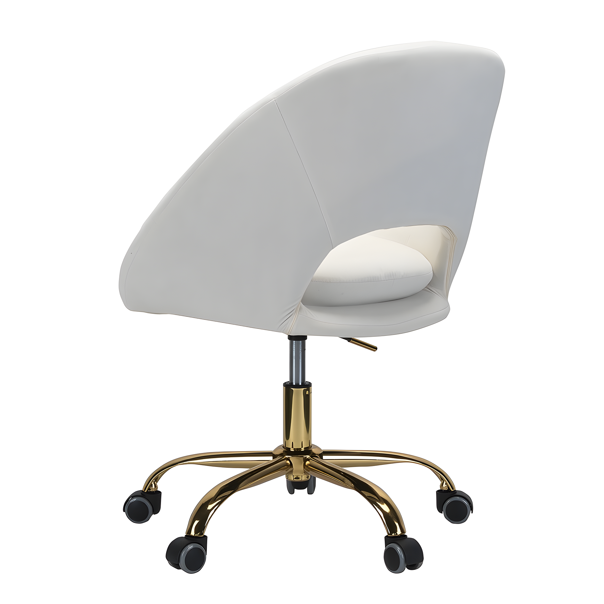 Louise Velvet Modern Task Chair with Ergonomic Design