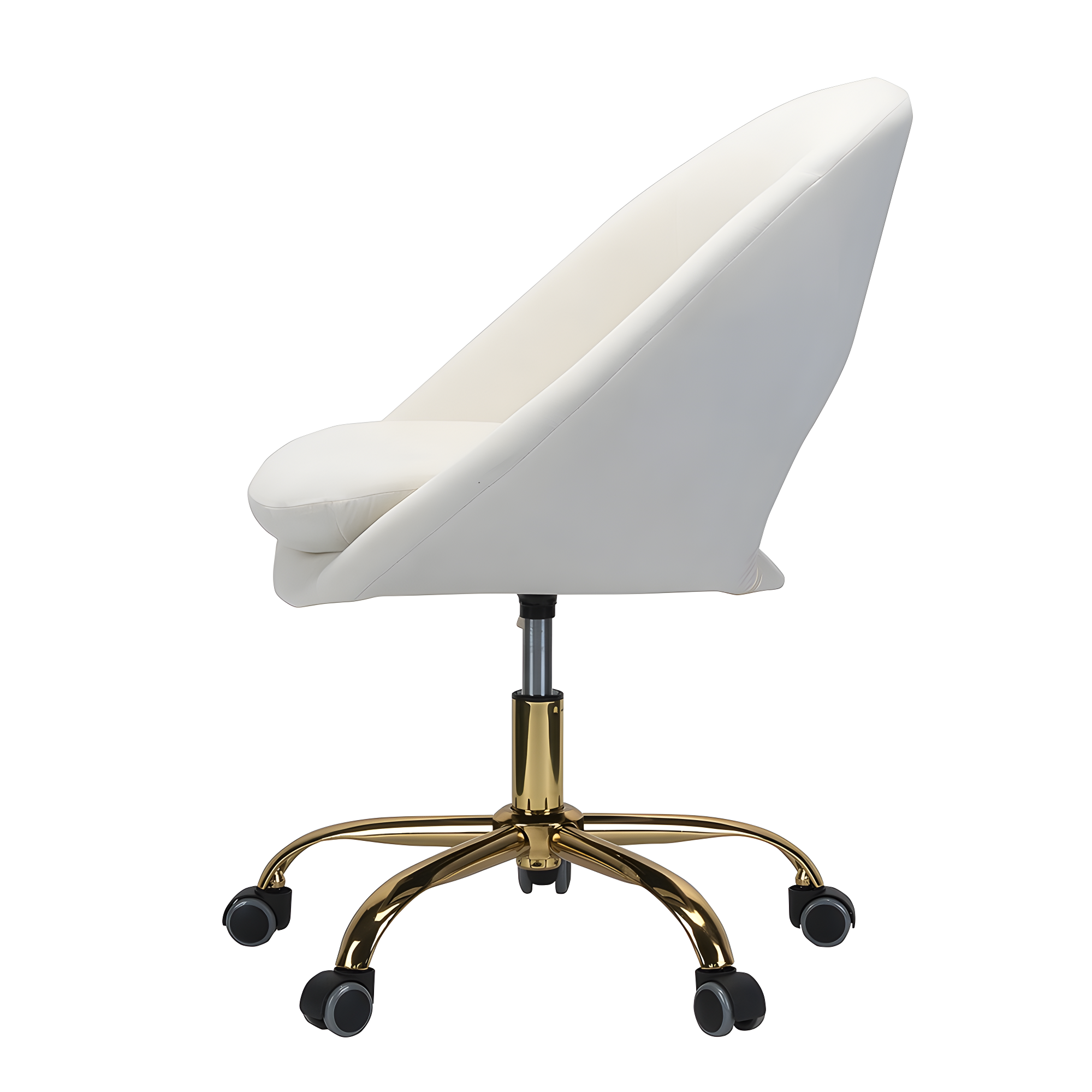 Louise Velvet Modern Task Chair with Ergonomic Design