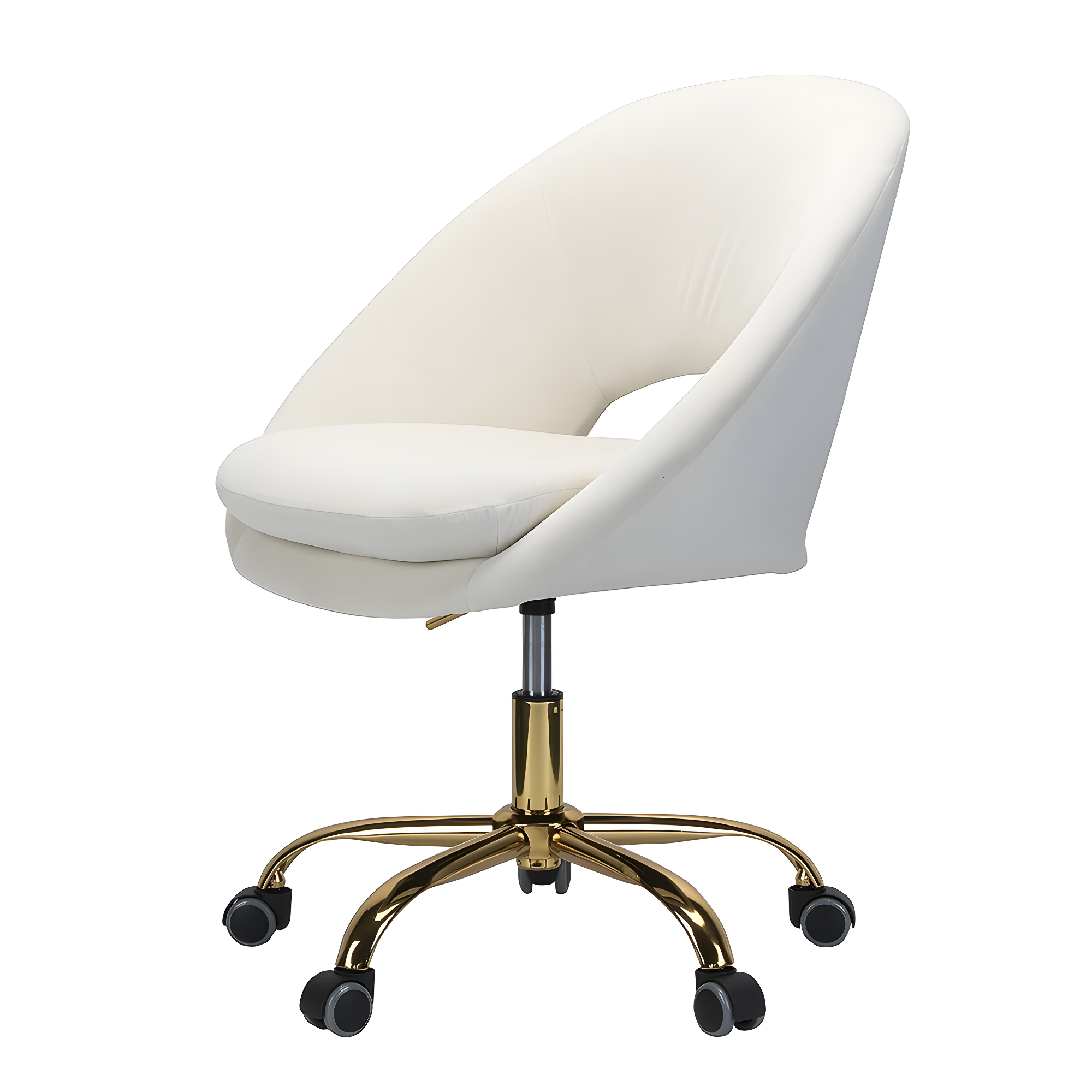 Louise Velvet Modern Task Chair with Ergonomic Design