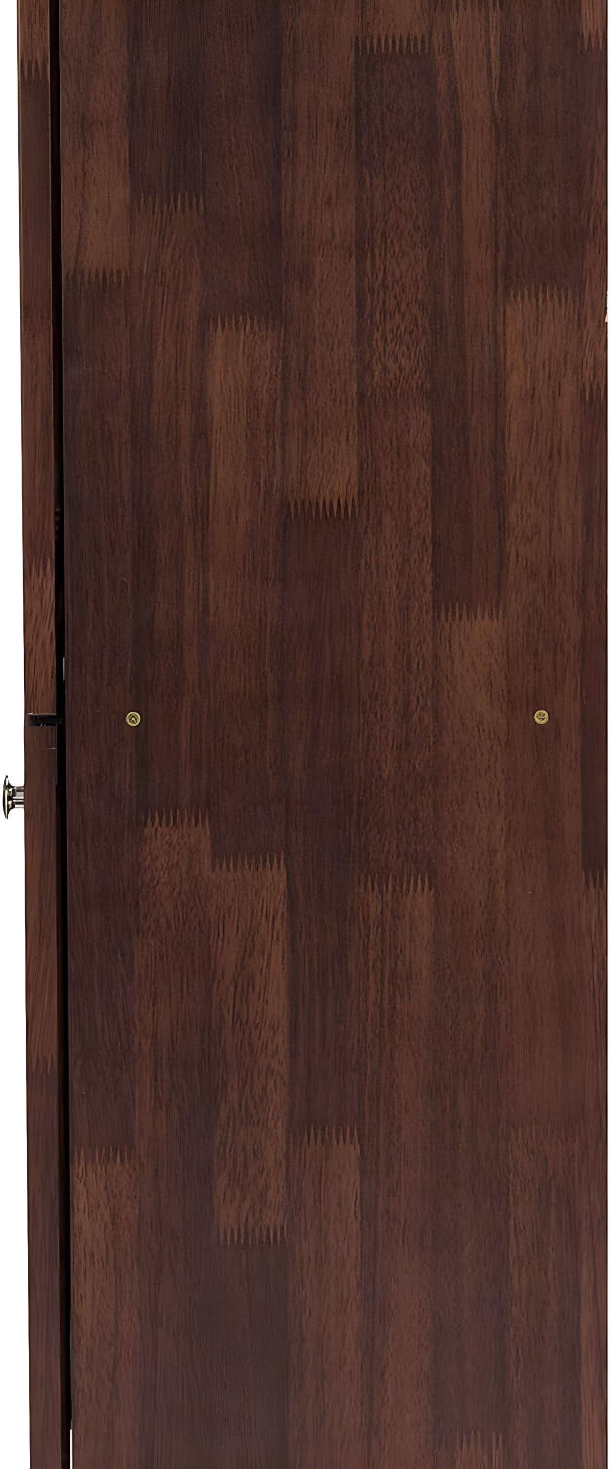 Baxton Studio Fernanda Modern and Contemporary 4-Door Wooden Entryway Shoes Storage Tall Cabinet - Oak Brown: Fixed Shelves, Mahogany Frame