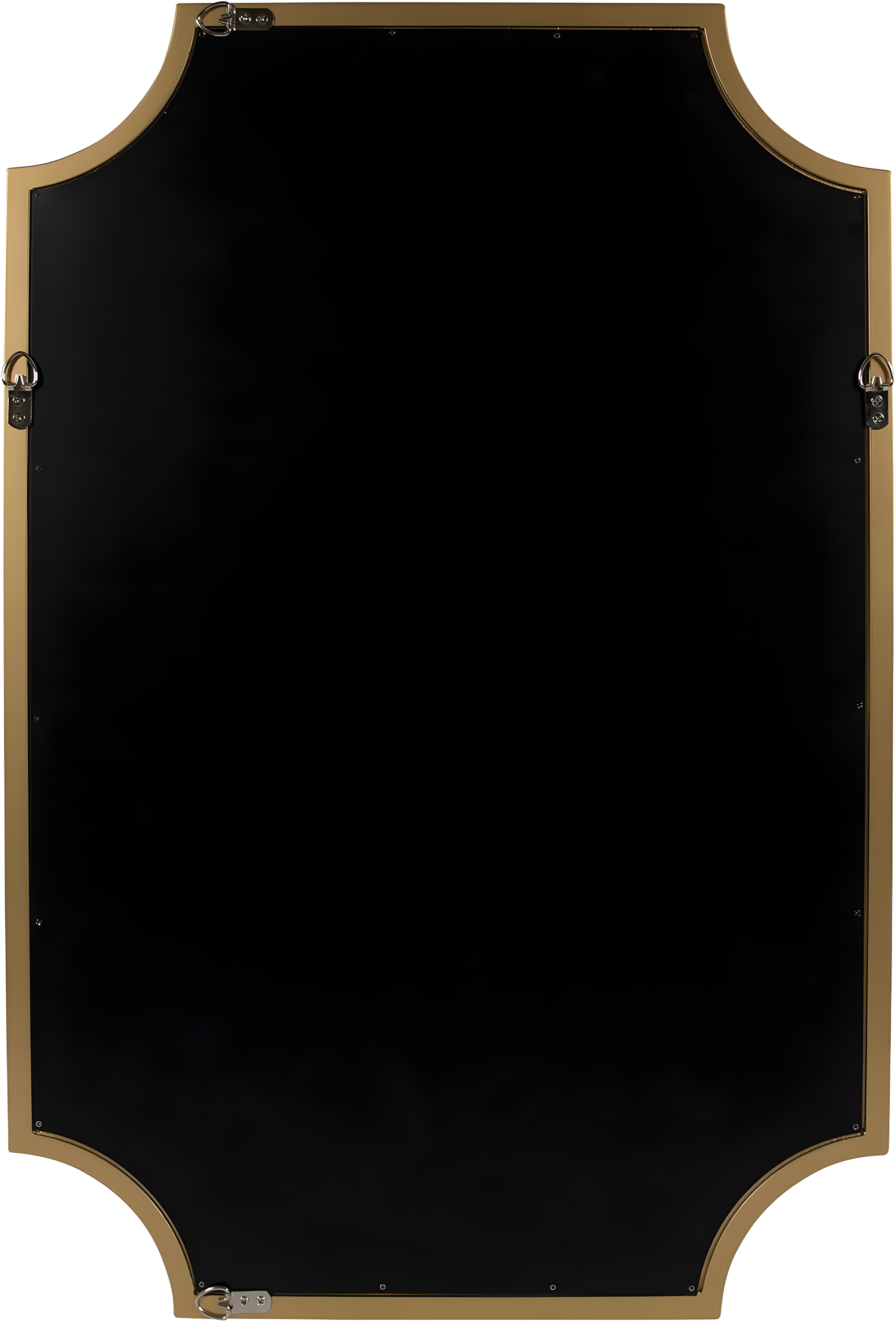 24" x 36" Hogan Framed Scallop Wall Mirror Gold - Kate and Laurel