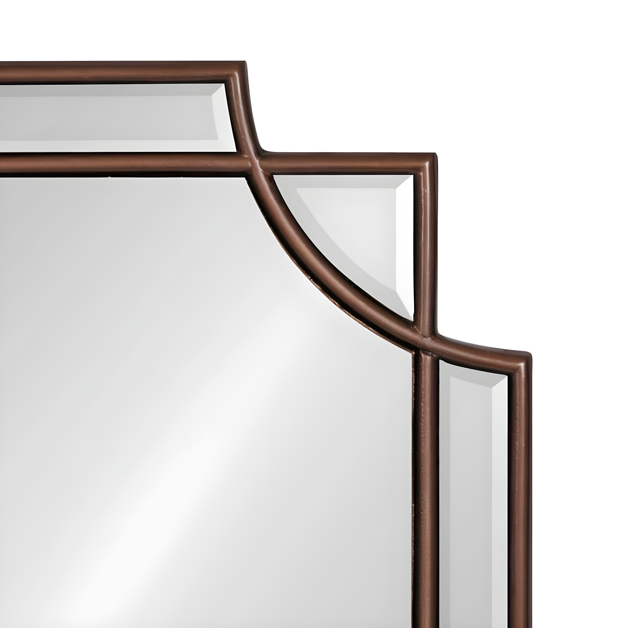 16" x 42" Minuette Decorative Framed Wall Mirror Bronze - Kate & Laurel All Things Decor: Modern Style, No Assembly Required, Wall Mount