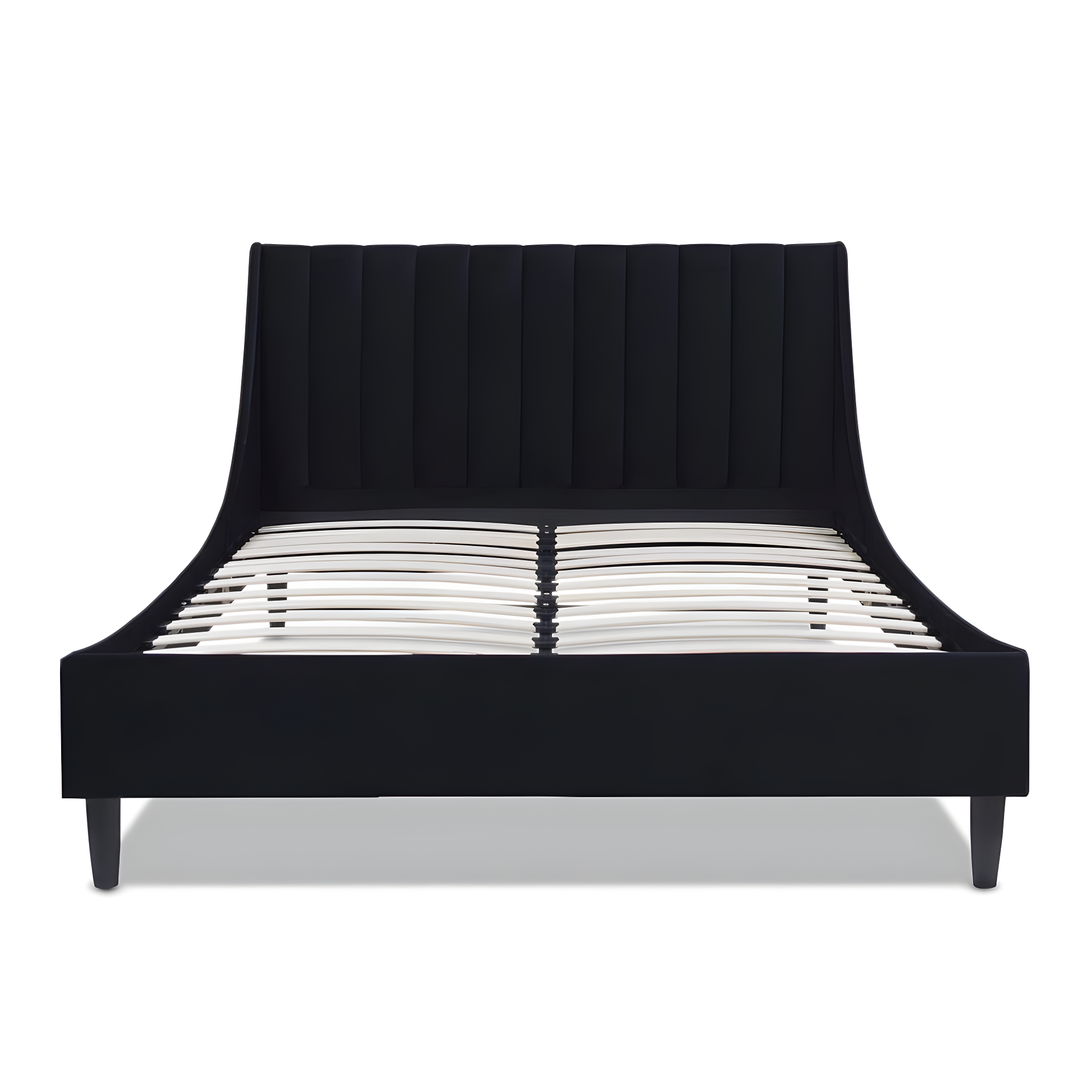 Sandy Wilson Home Aspen Upholstered Platform Bed Queen Anthracite Black
