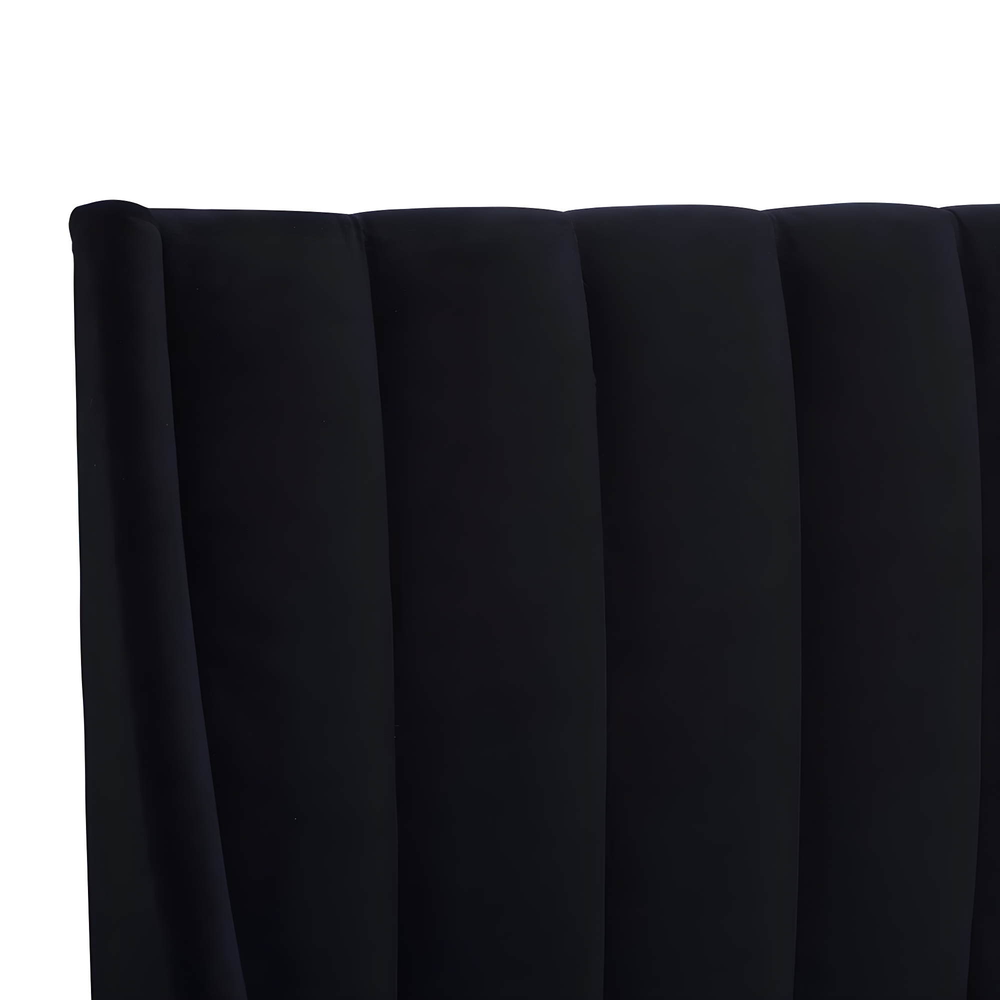 Sandy Wilson Home Aspen Upholstered Platform Bed Queen Anthracite Black