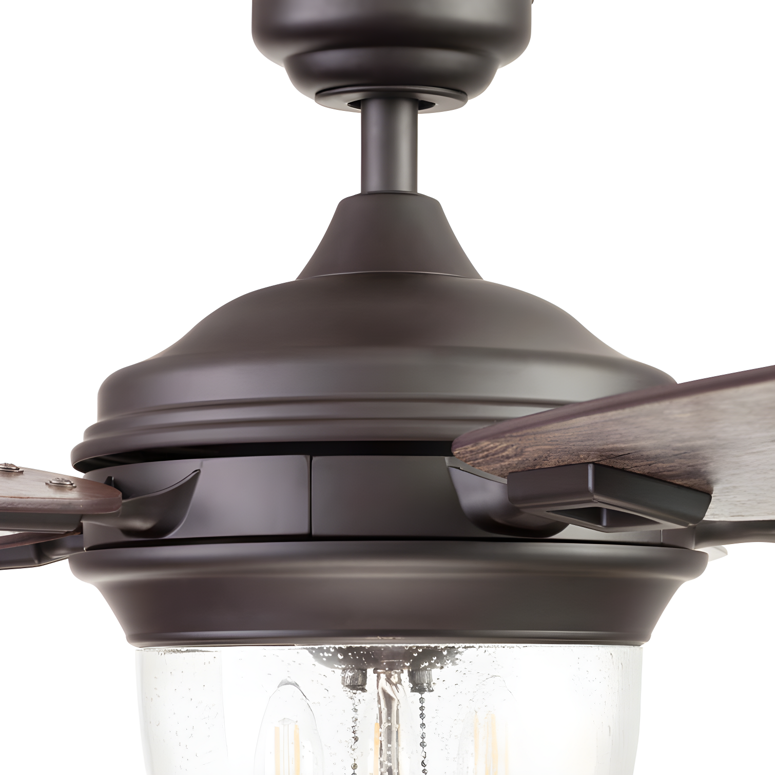 Honeywell Glencrest 52" 5 Blade Damp Rated Ceiling Fan LED Light Kit Included