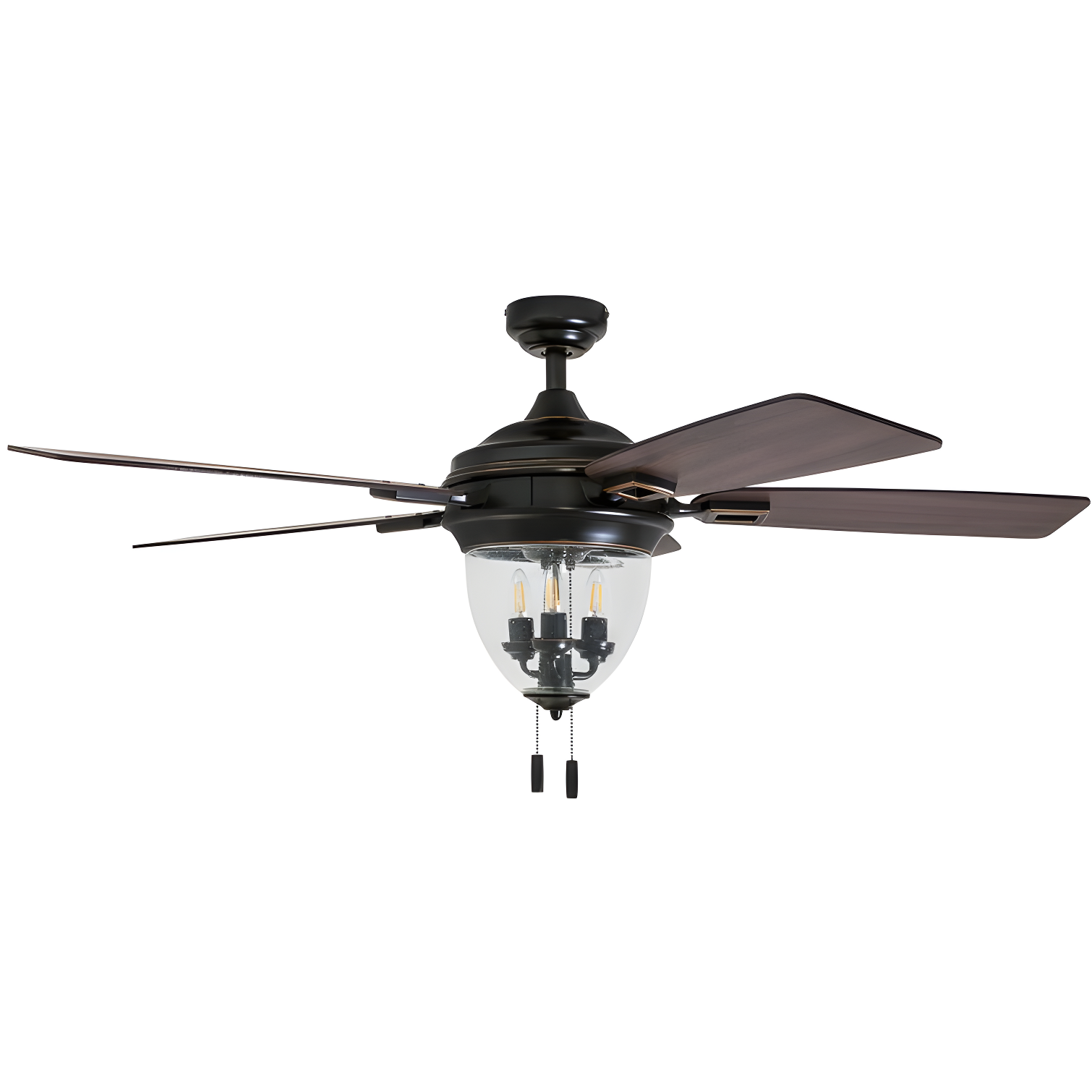 Honeywell Glencrest 52" 5 Blade Damp Rated Ceiling Fan LED Light Kit Included