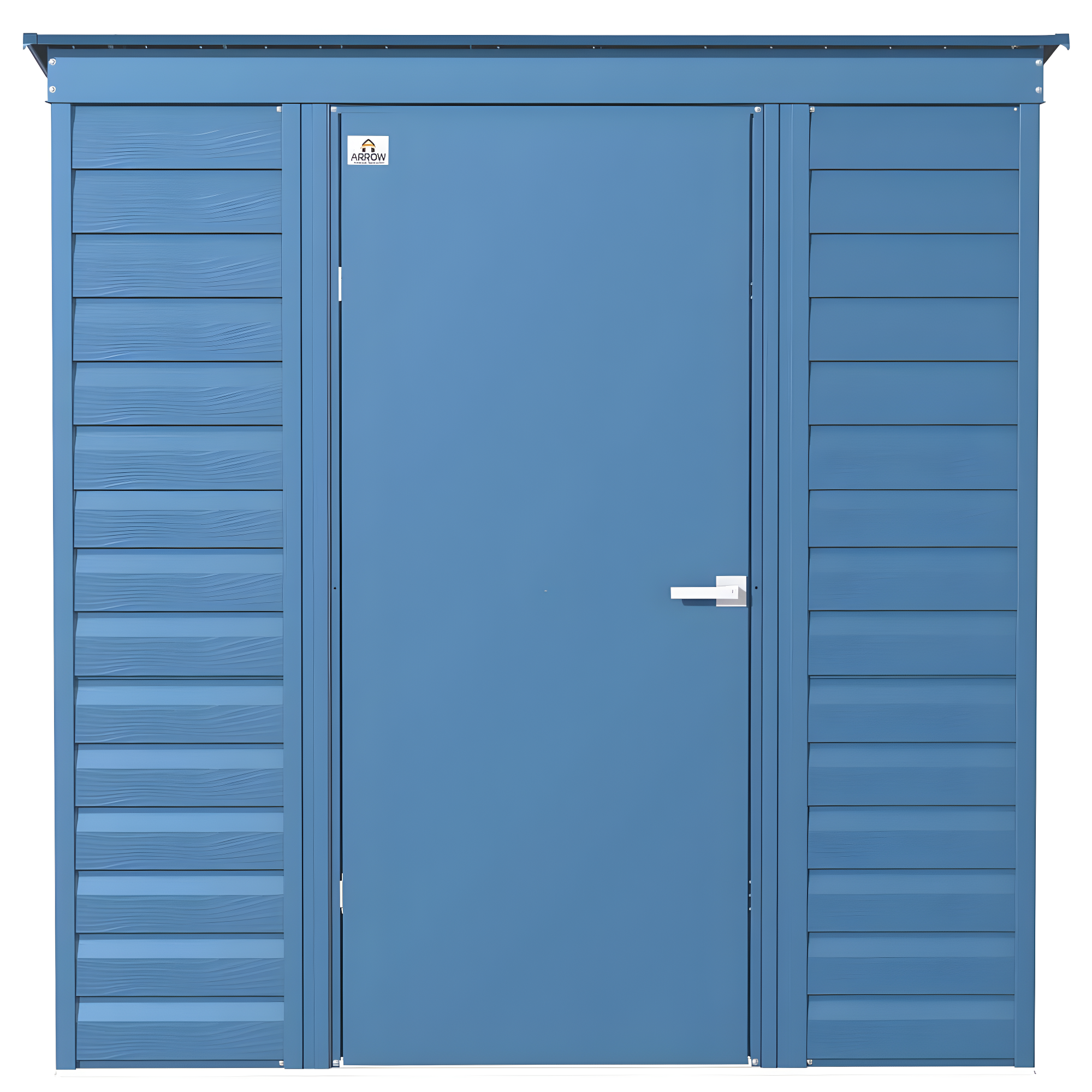 6 ft. W x 4 ft. D Steel Horizontal Storage Shed