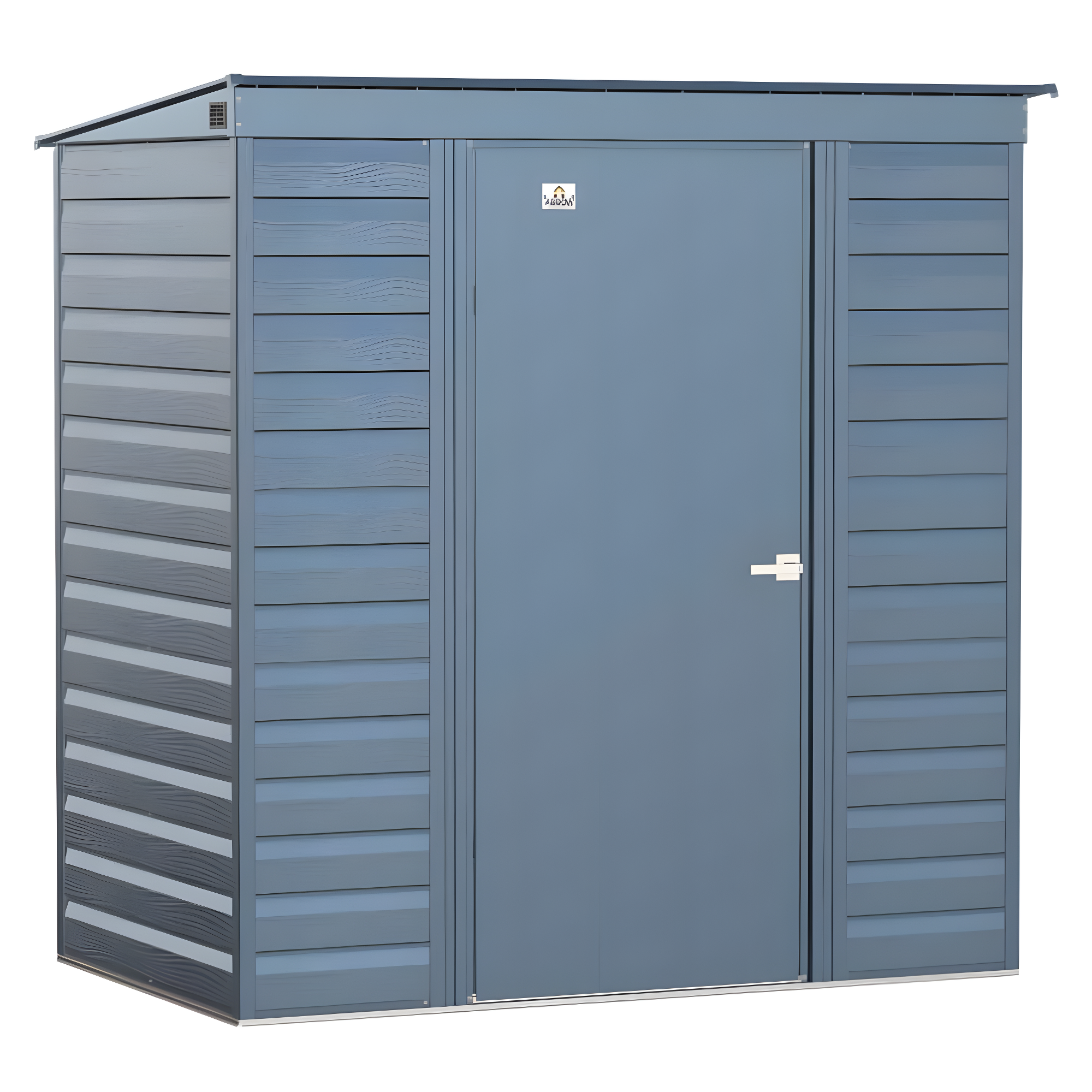 6 ft. W x 4 ft. D Steel Horizontal Storage Shed