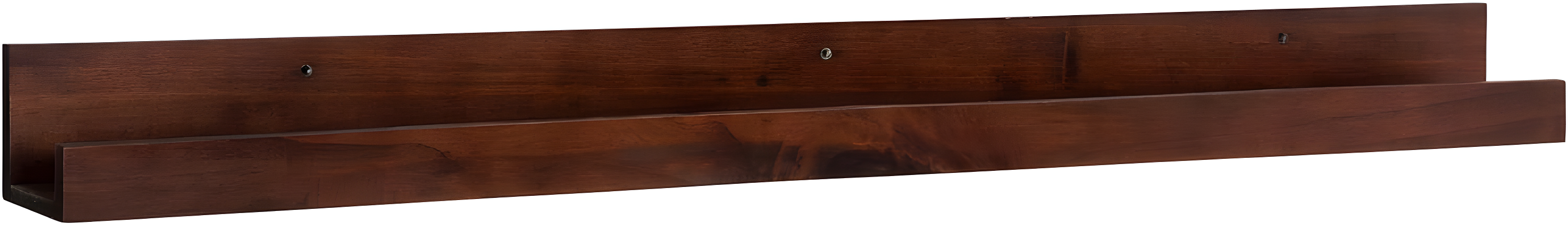 Kate and Laurel Wood Floating Shelf, 42" x 3.5", Walnut Brown