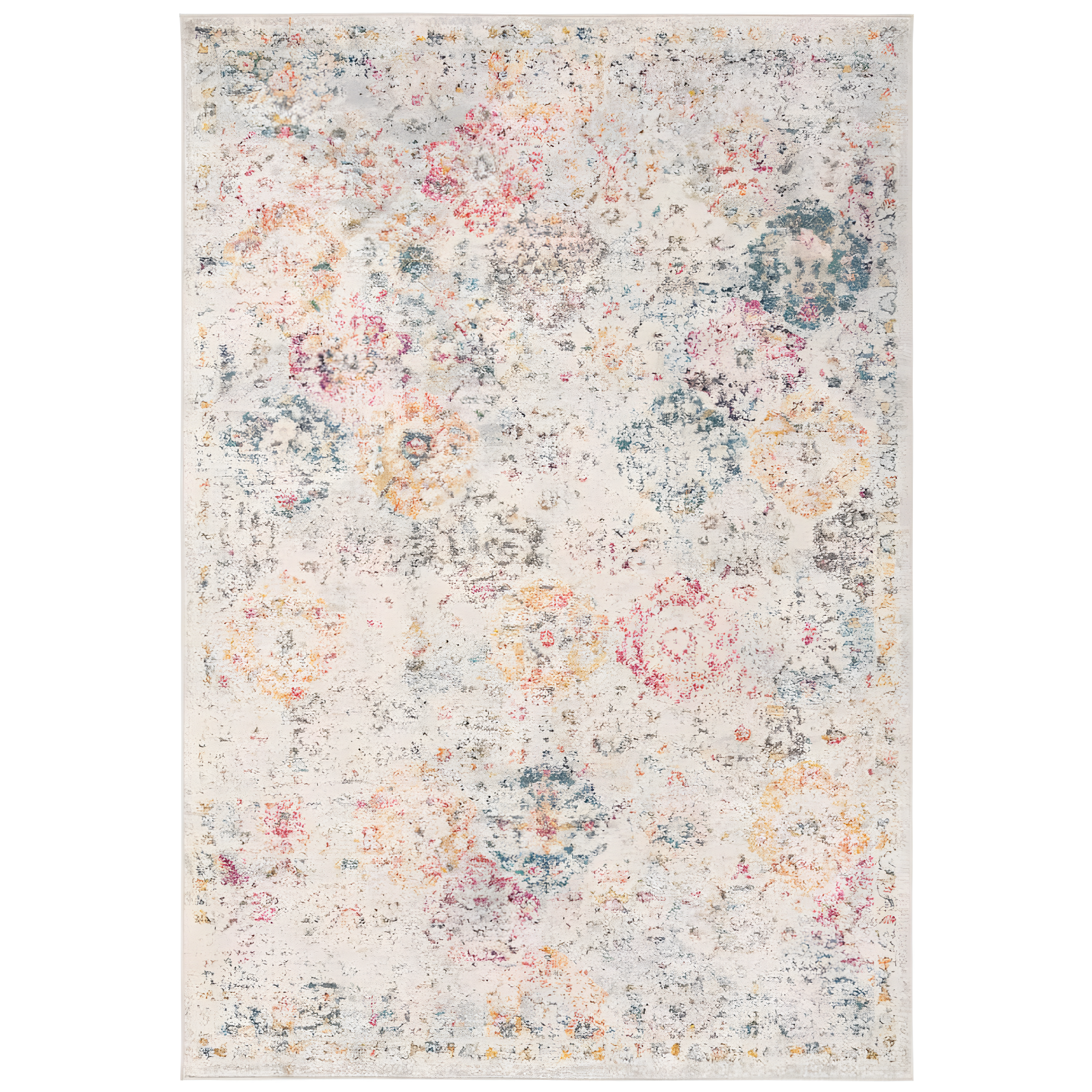 Madison MAD611 Power Loomed Indoor Area Rug - Grey/Gold - 4'x6' - Safavieh