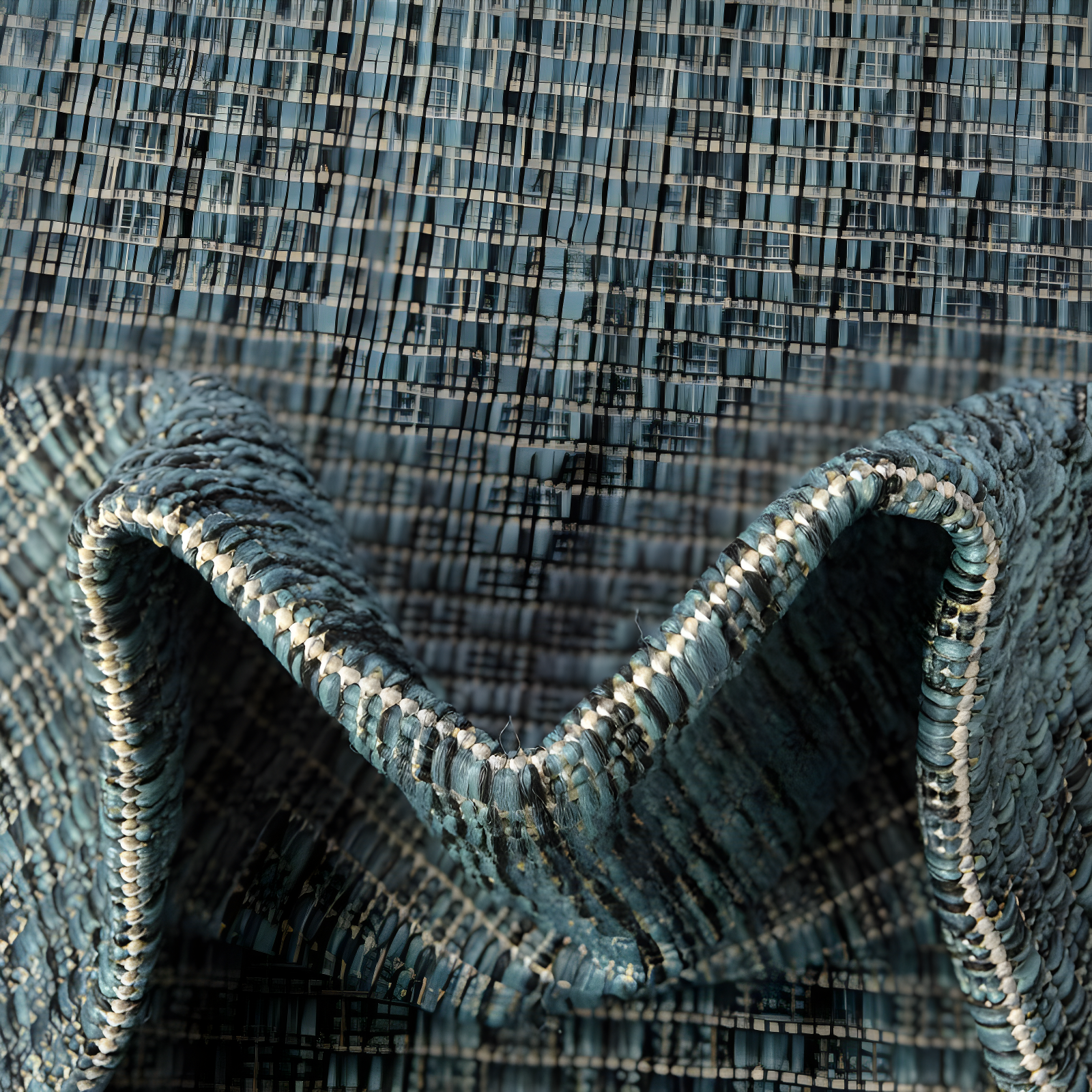 Unique Loom 8' 0 x 11' 4 Rectangle Indoor/Outdoor Solid Teal Area Rug