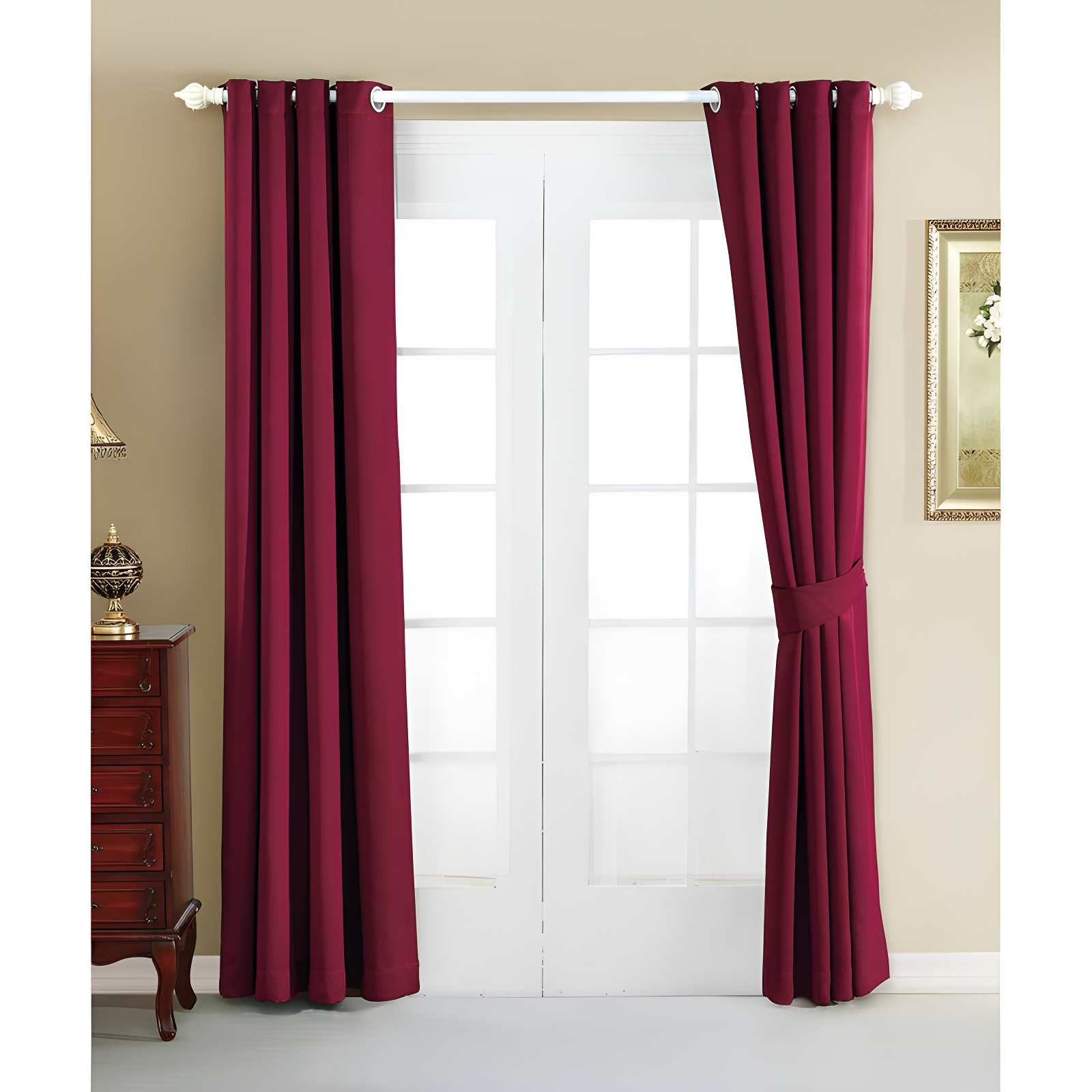 Home Soft Things Solid Blackout Curtain Panel (Set of 2)