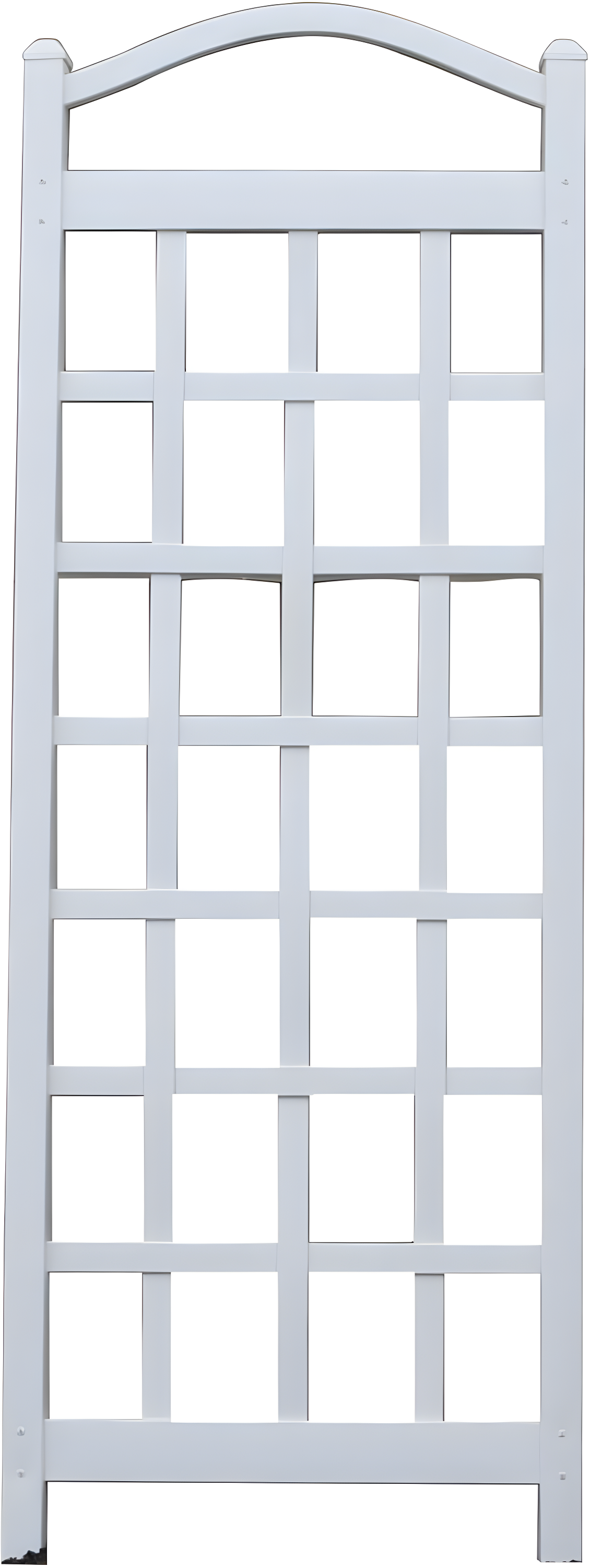 Dura-Trel Inc Dura-Trel Cambridge 28 x 75 Inch PVC Vinyl Outdoor Garden Patio Trellis