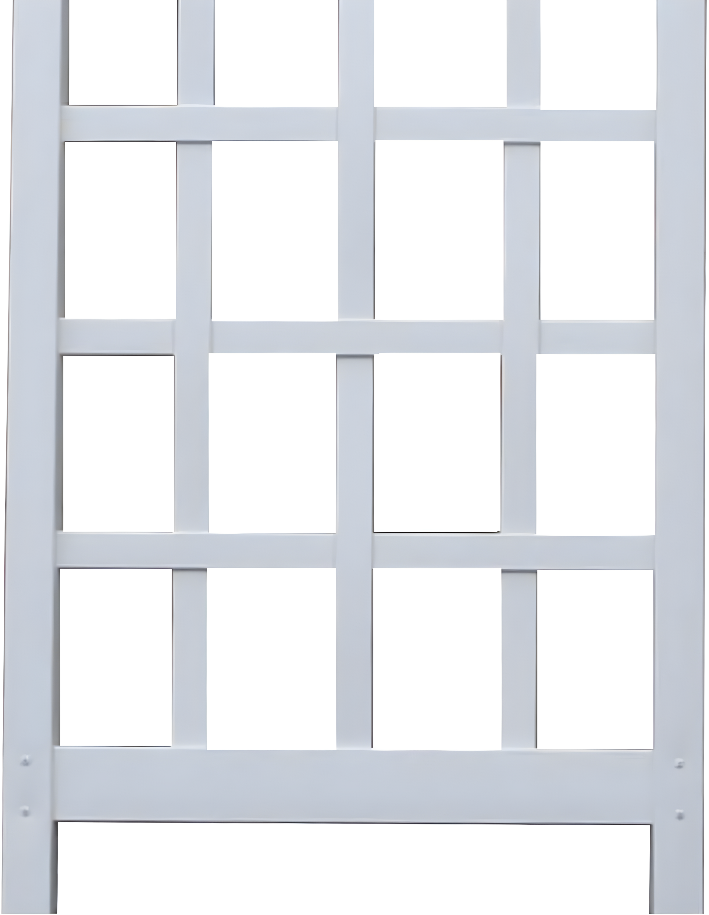 Dura-Trel Inc Dura-Trel Cambridge 28 x 75 Inch PVC Vinyl Outdoor Garden Patio Trellis