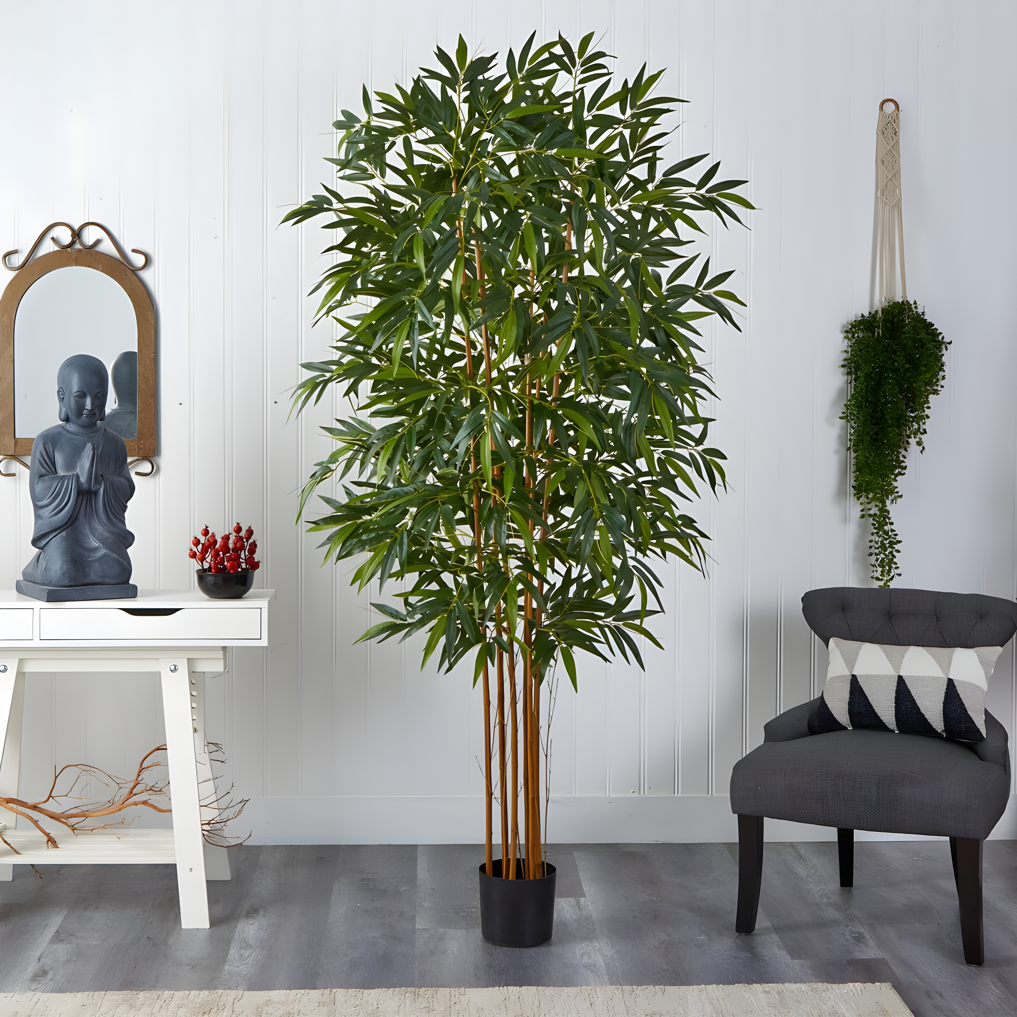Nearly Natural 7ft. Big Bamboo Artificial Tree