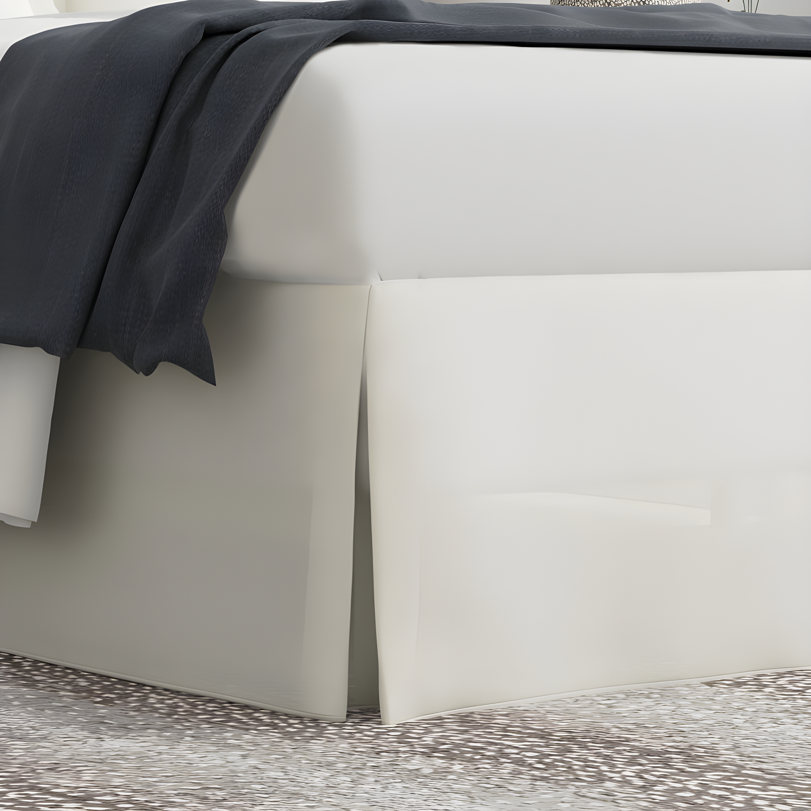 Pleated Wrinkle Resistant Wrap Around Bed Skirt