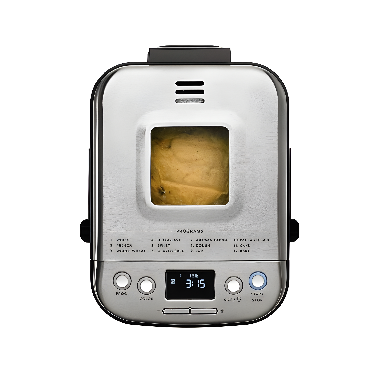 Cuisinart Bread Maker Machine, Compact and Automatic, Customizable Settings, Up to 2lb Loaves