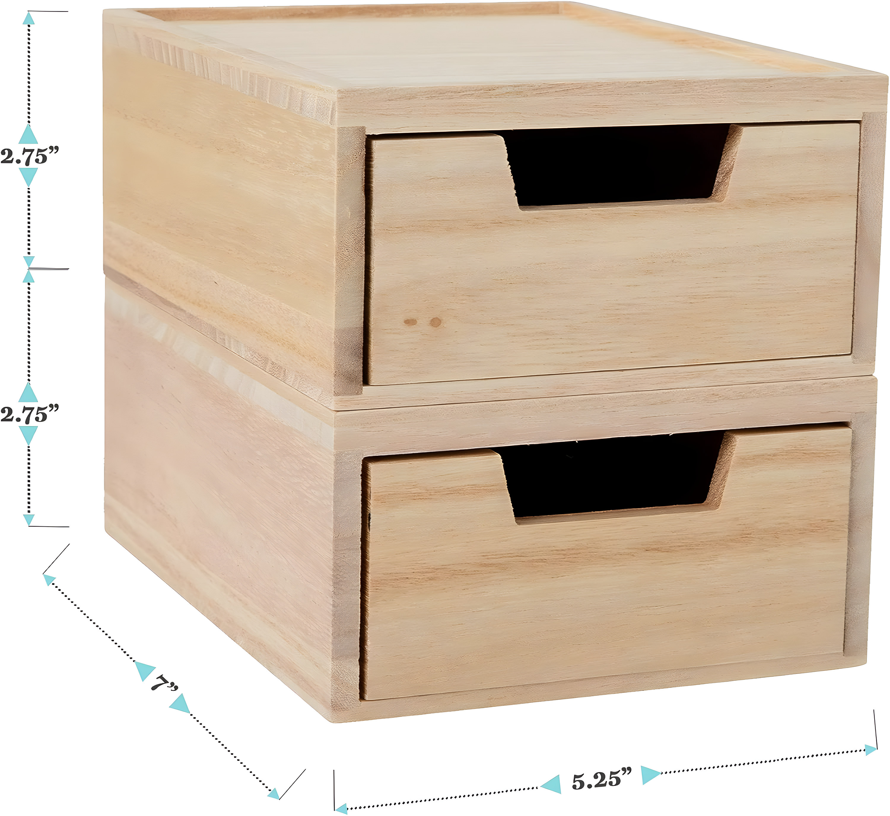 Martha Stewart Thomas Martha Stewart Wooden Storage Boxes With Pullout Drawers (Set of 2)