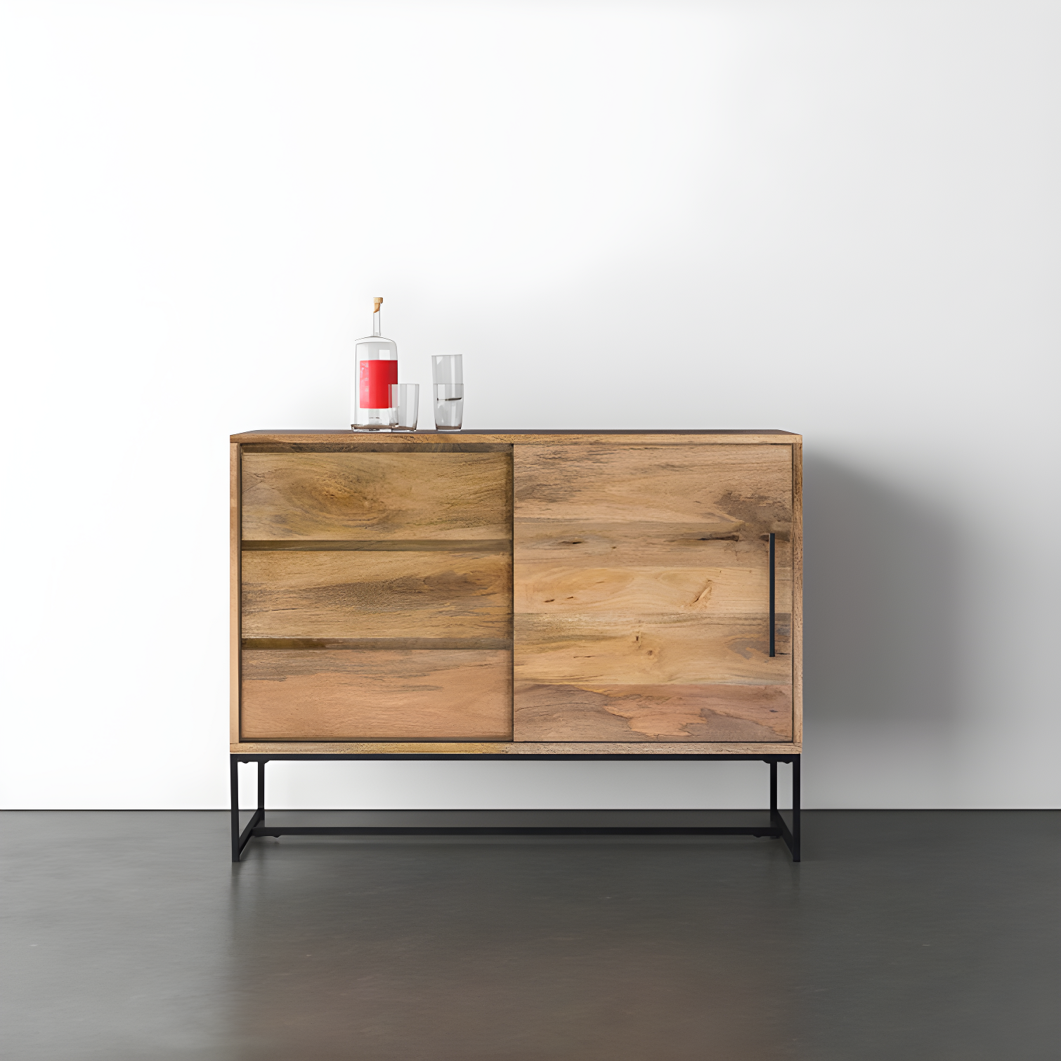 Ascent 40" Wide 3 Drawer Solid Mango Wood Server