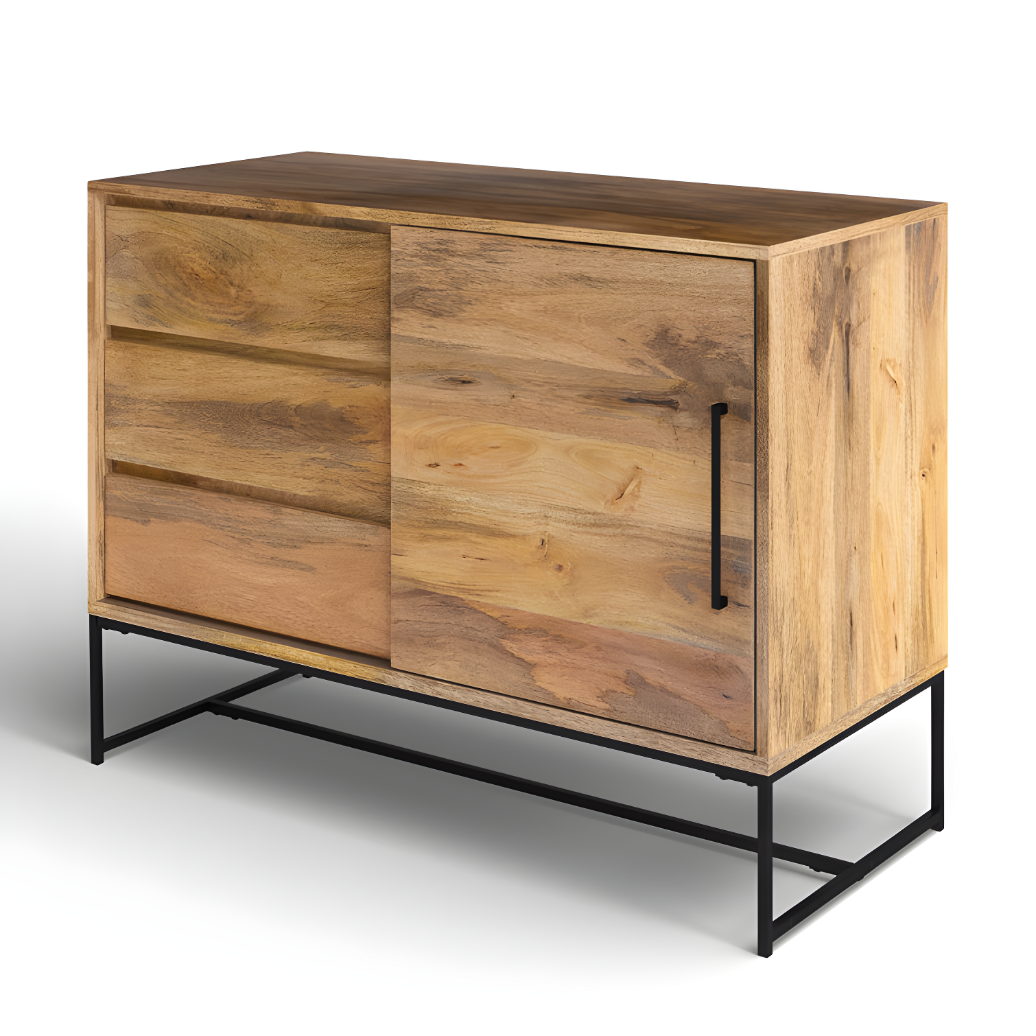 Ascent 40" Wide 3 Drawer Solid Mango Wood Server