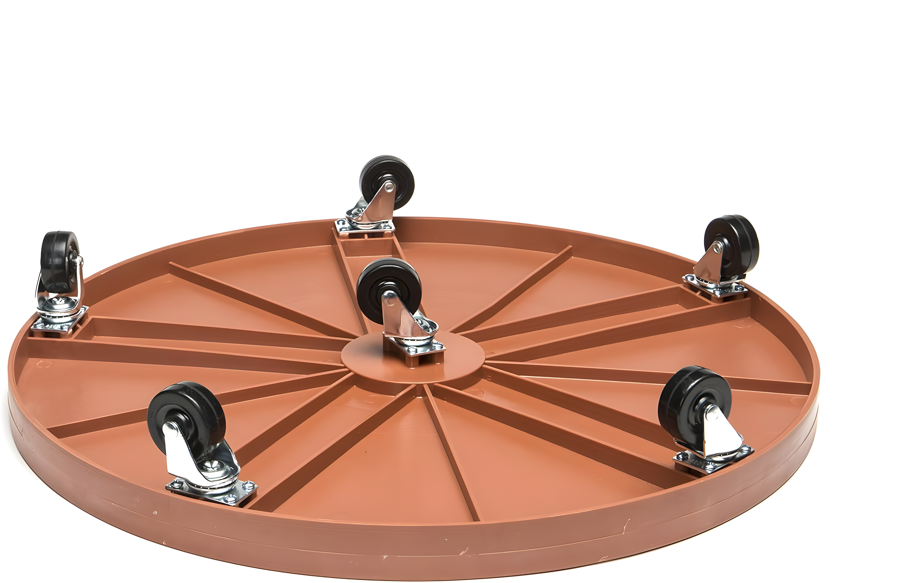DeVault Heavy Duty Plastic Plant Dolly, Terracotta, 24in