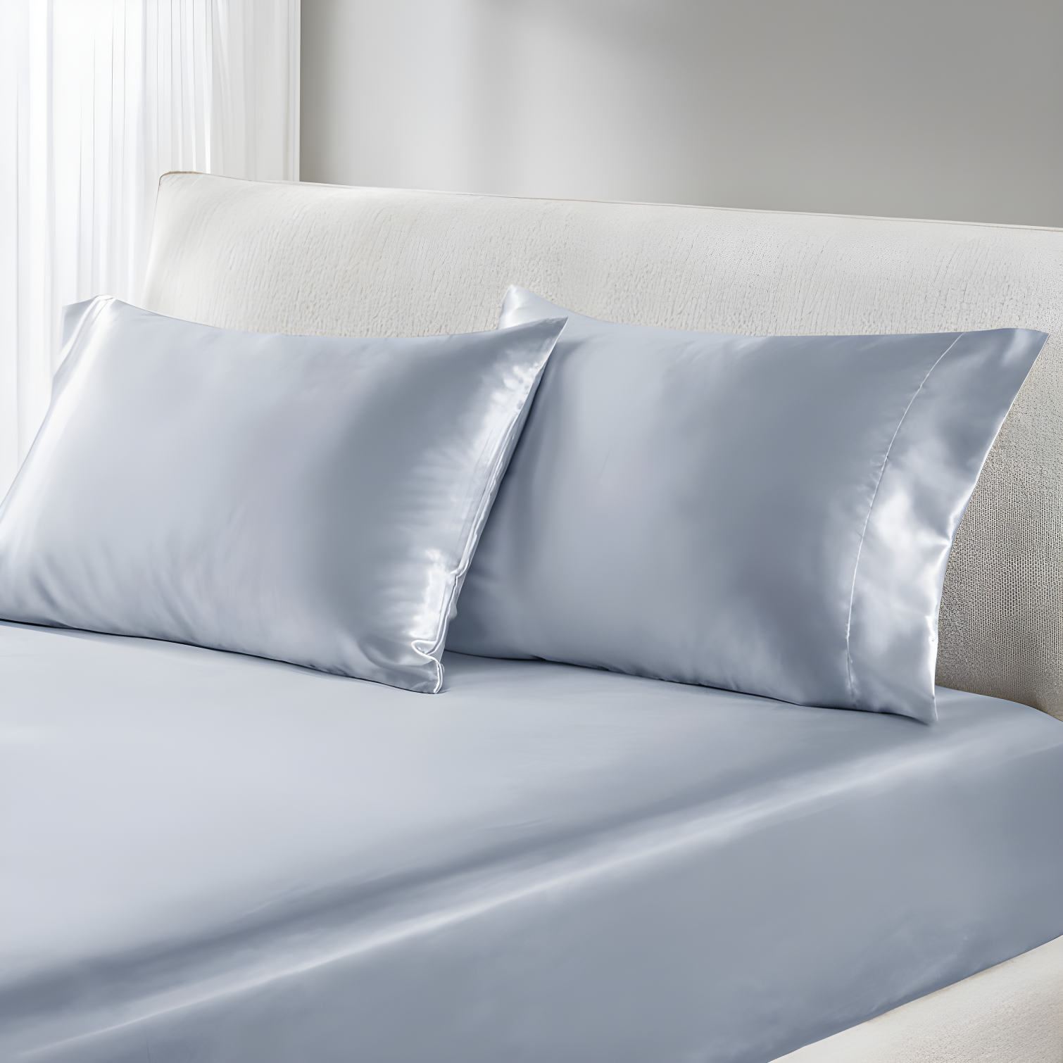 Madison Park Essentials Satin Luxury 2PC Pillowcases (Set of 2)