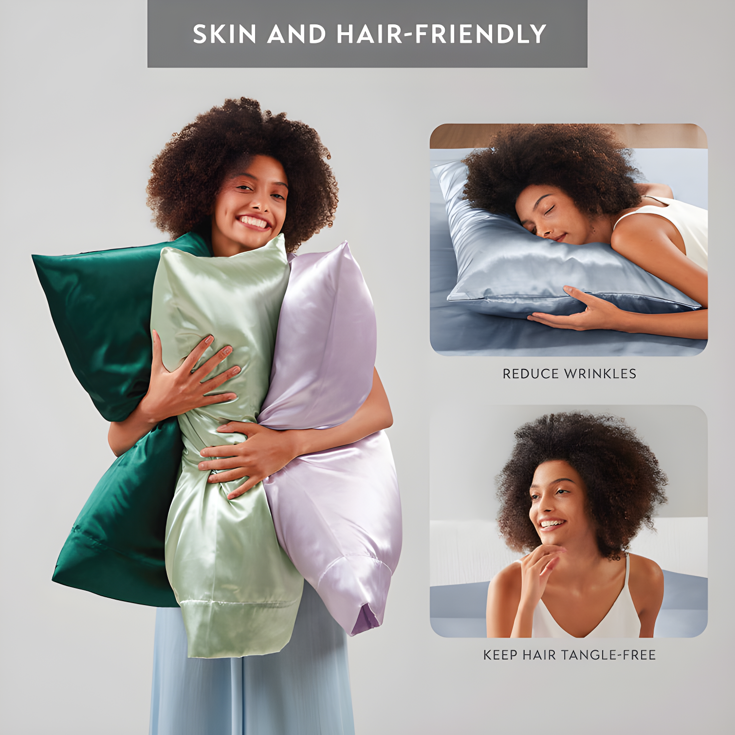 Madison Park Essentials Satin Luxury 2PC Pillowcases (Set of 2)