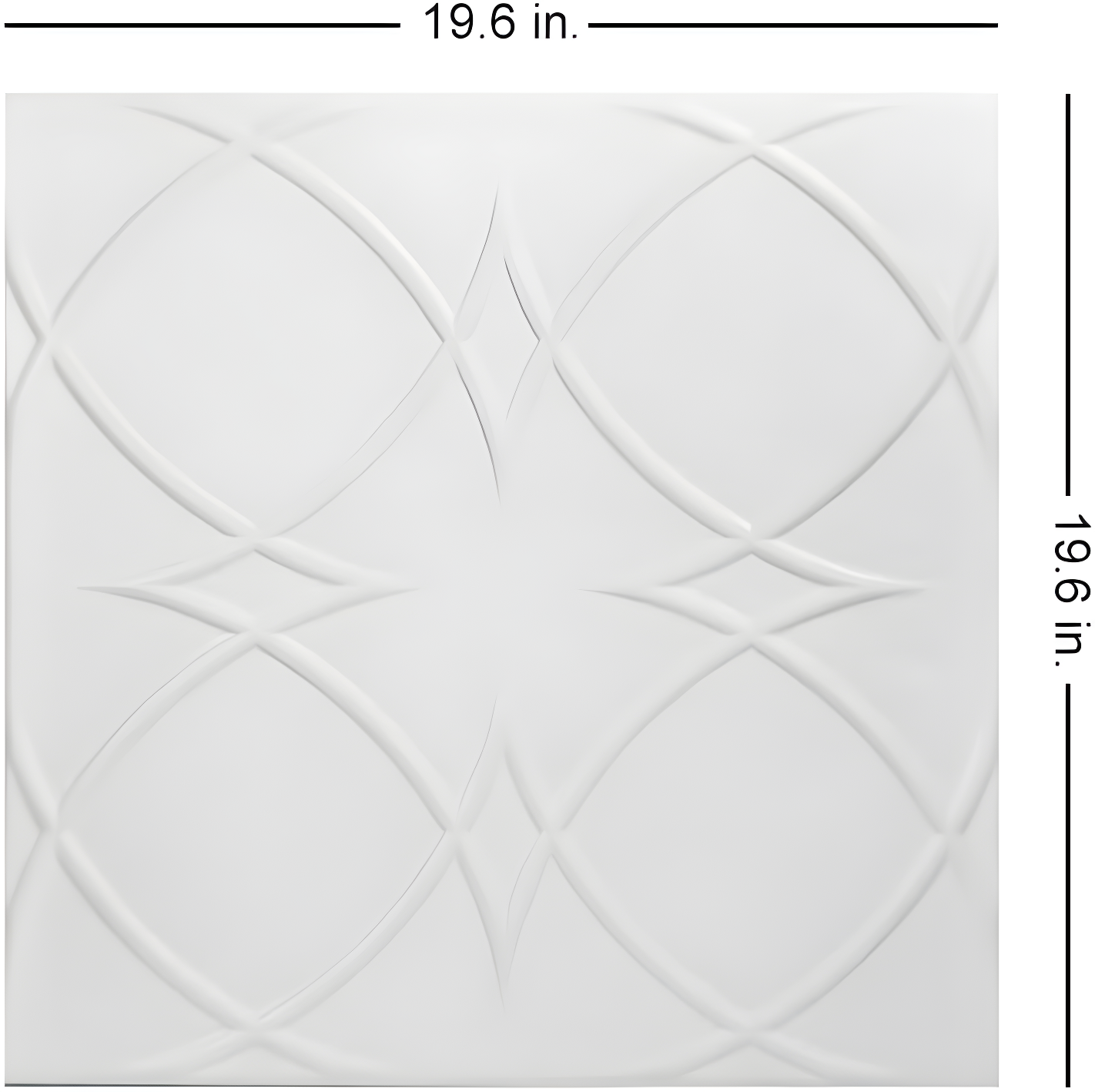 A La Maison Ceilings Circles and Stars 1.6 ft. x 1.6 ft. Polystyrene Glue-up Ceiling Tile (Set of 48)