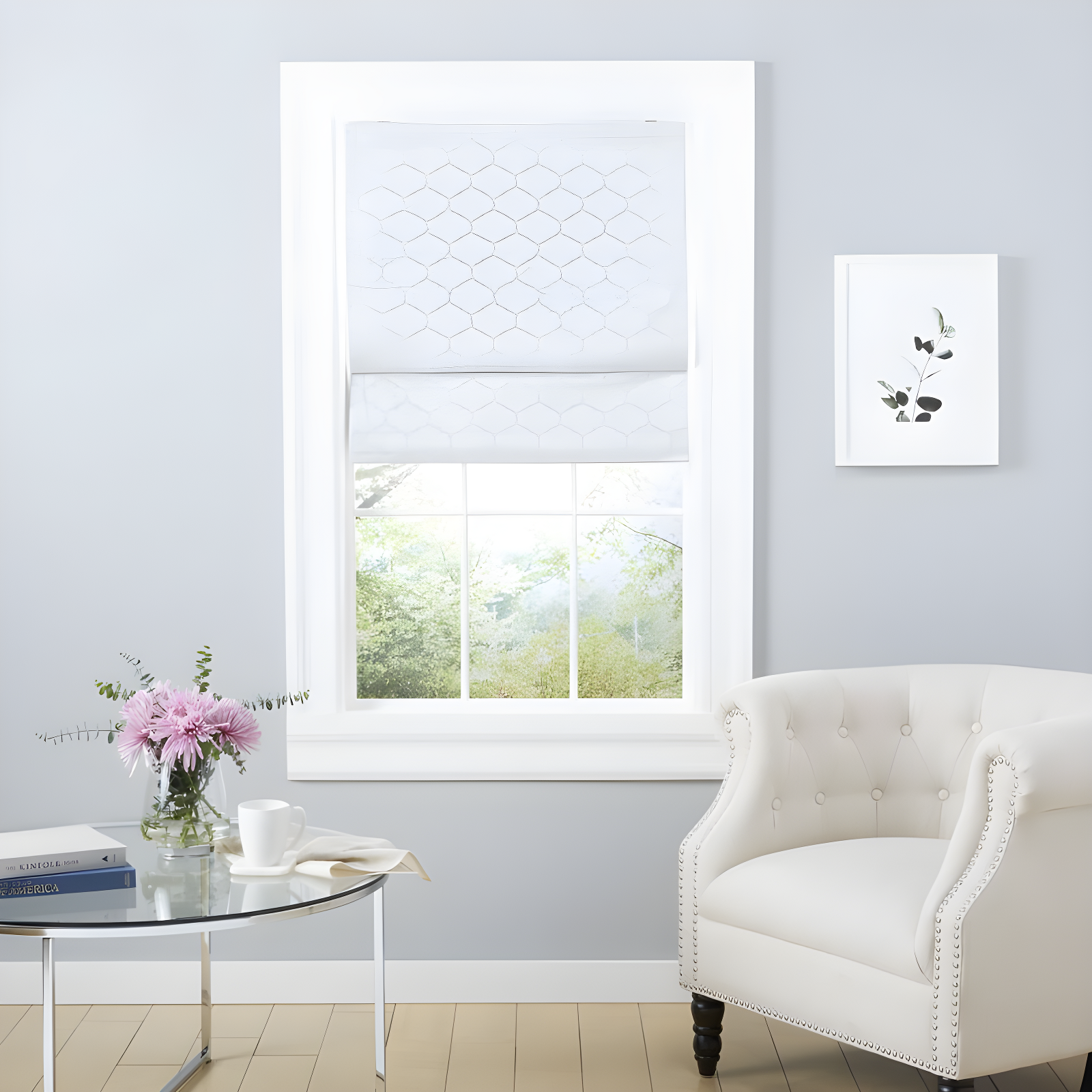 Amalgamated Textiles Montague Trellis Blackout Roman Shade & Reviews | Wayfair