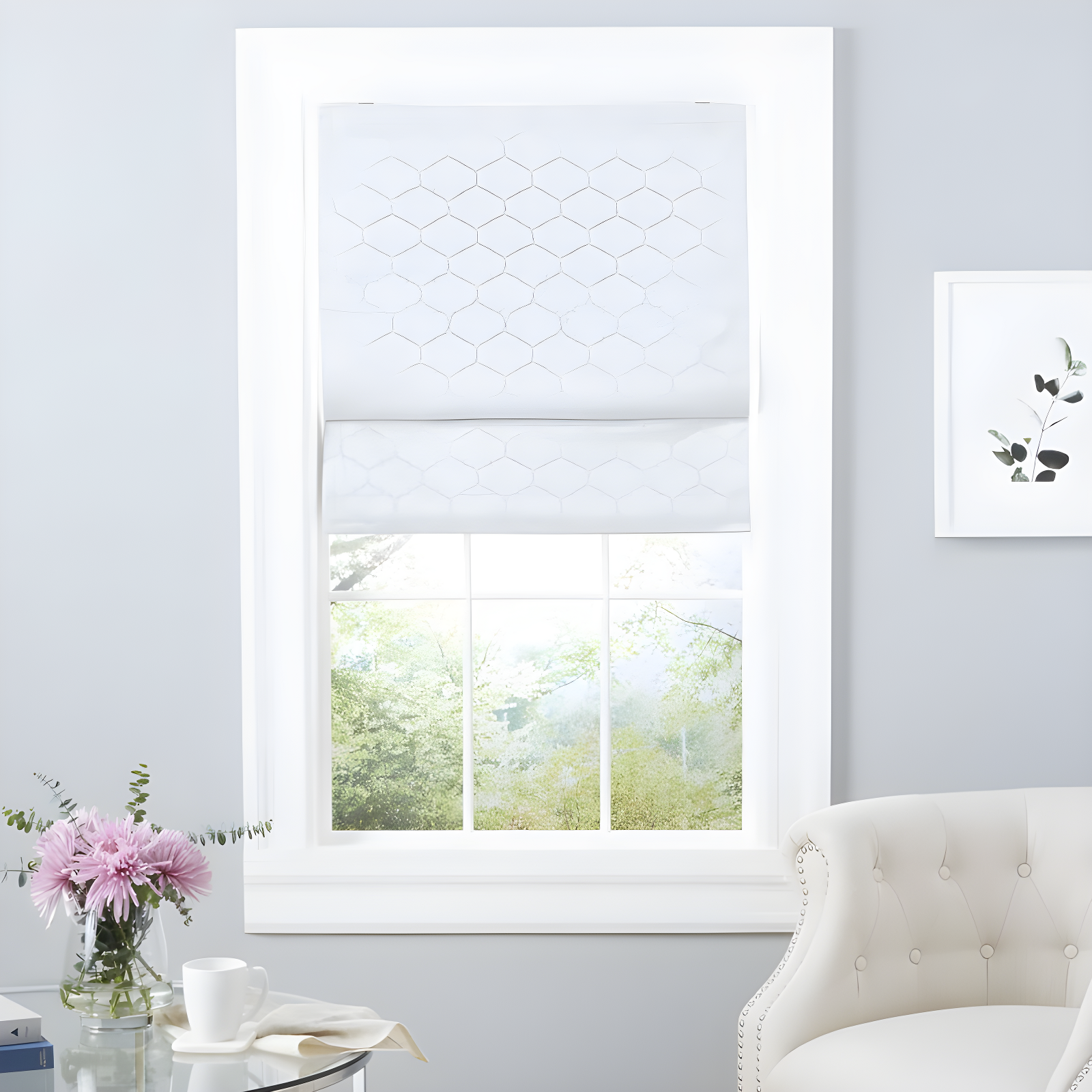 Amalgamated Textiles Montague Trellis Blackout Roman Shade & Reviews | Wayfair