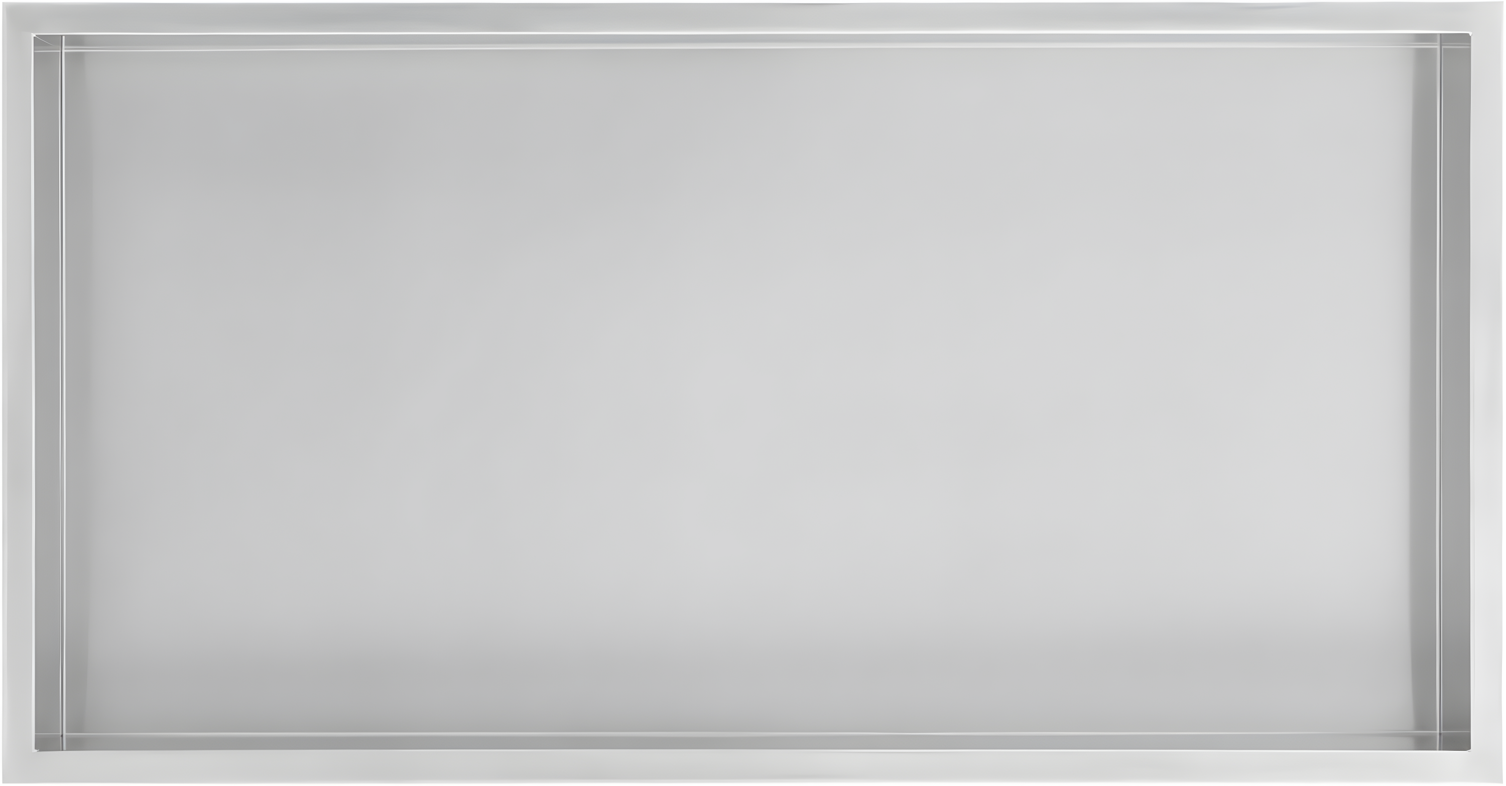 Voltaire 12" x 24" Stainless Steel Single Shelf Wall Niche